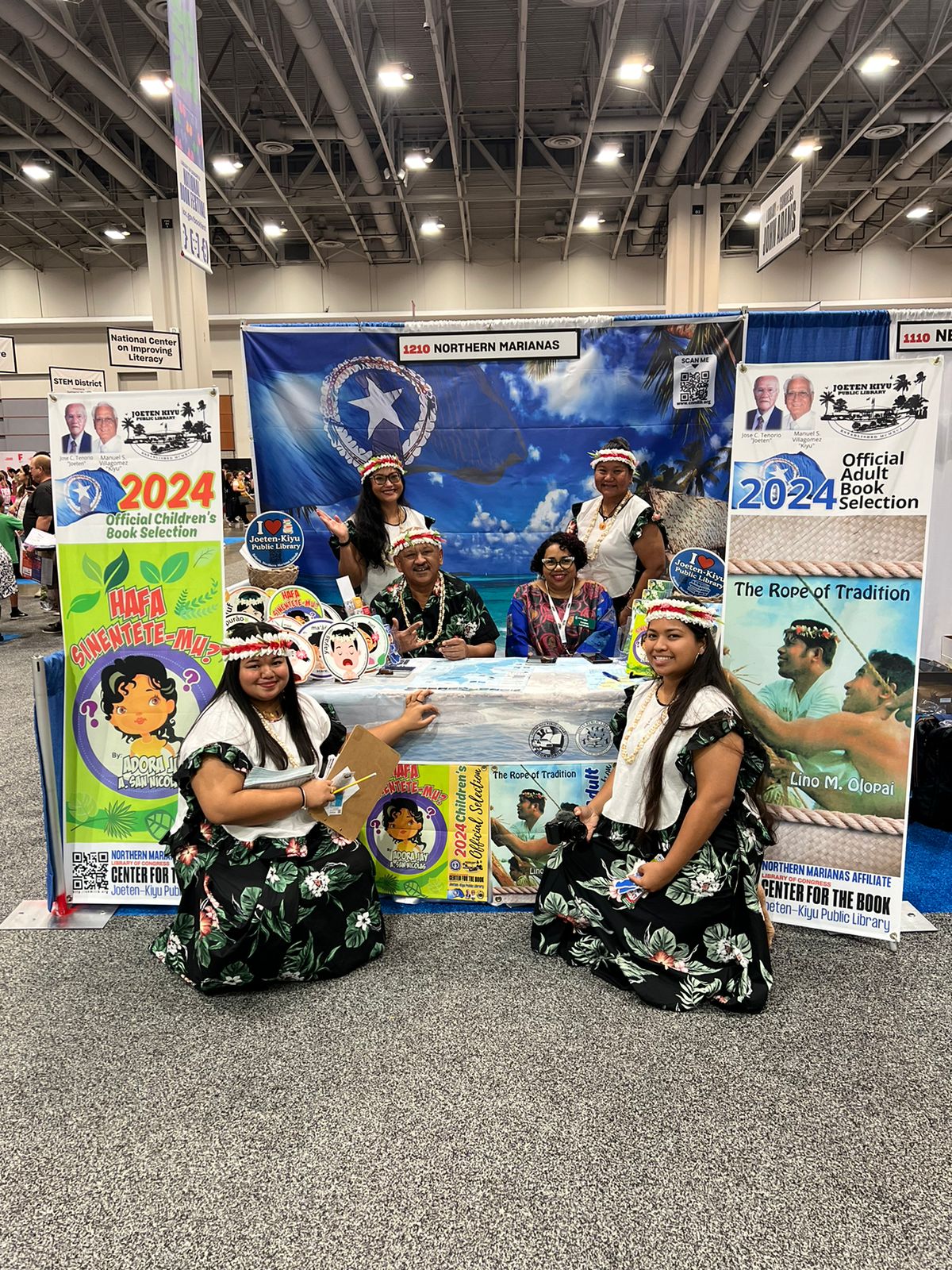 Team JKPL with Institute of Museum and Library Services Director Cyndee Landrum.