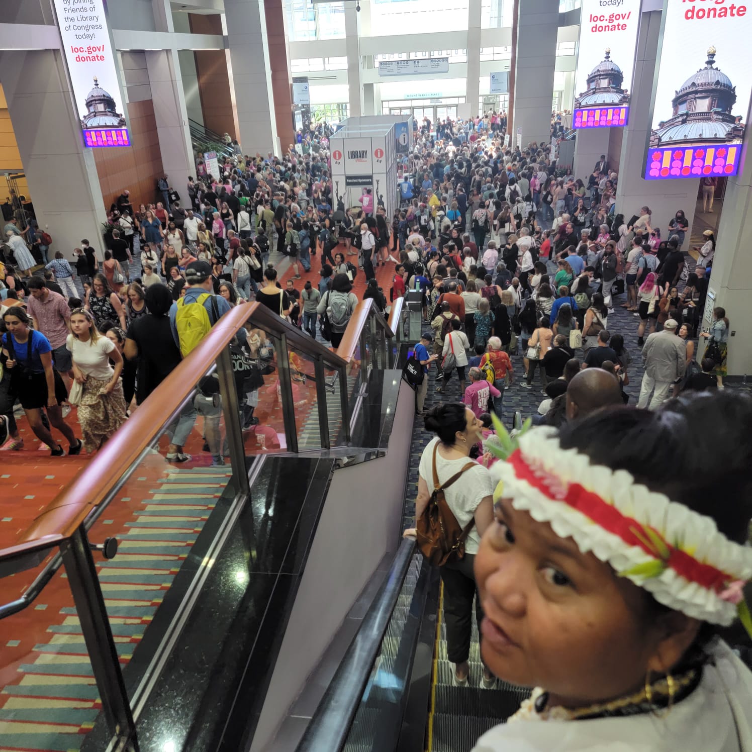 Joeten-Kiyu Public Library Director Erlinda Naputi at the National Book Festival in Washington, D.C.