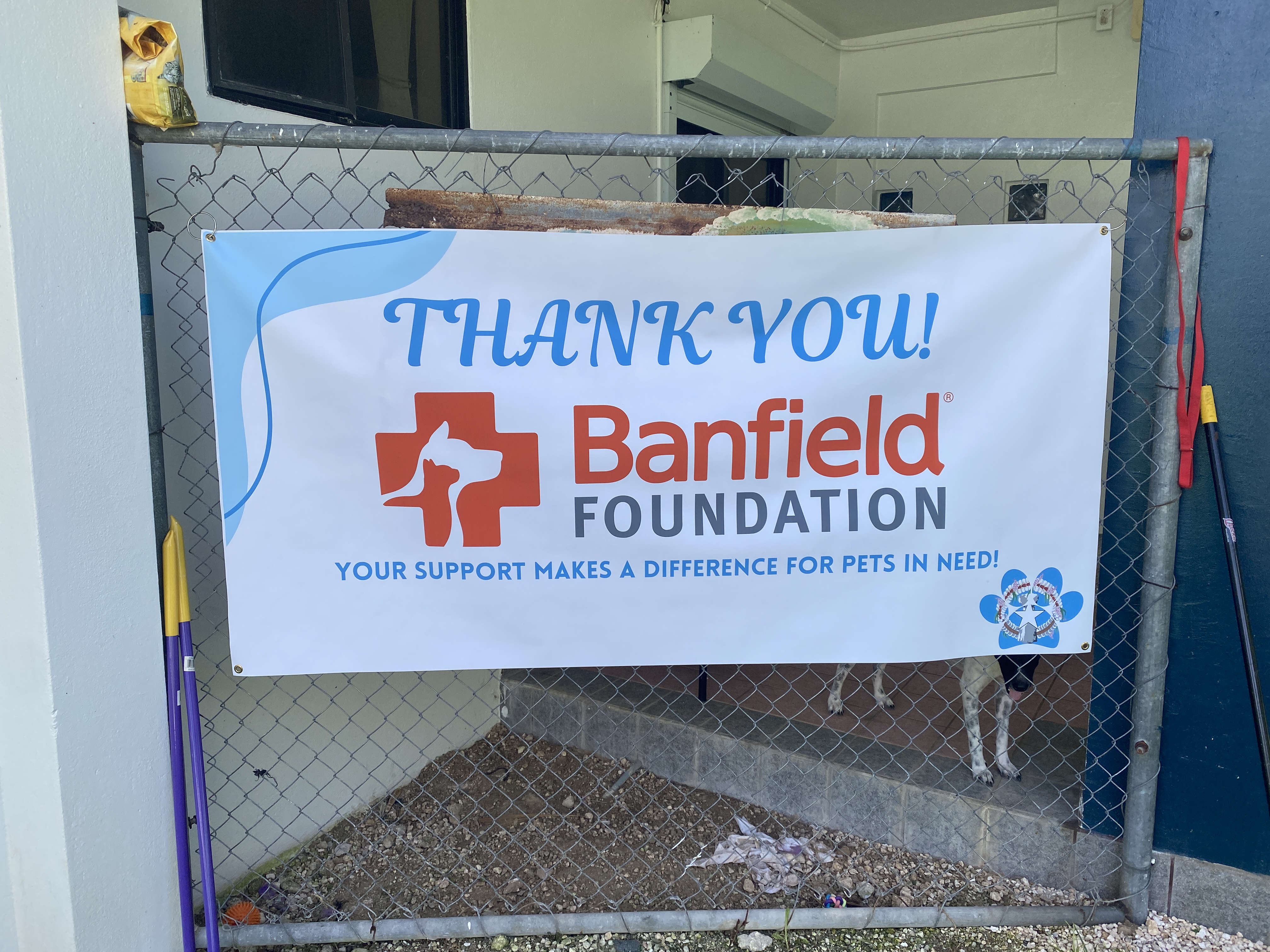 The ongoing spay/neuter clinic is made possible through the support of the Banfield Foundation.