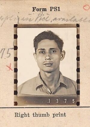 The young Herman Jose photo as a policeman under the Japanese administration.