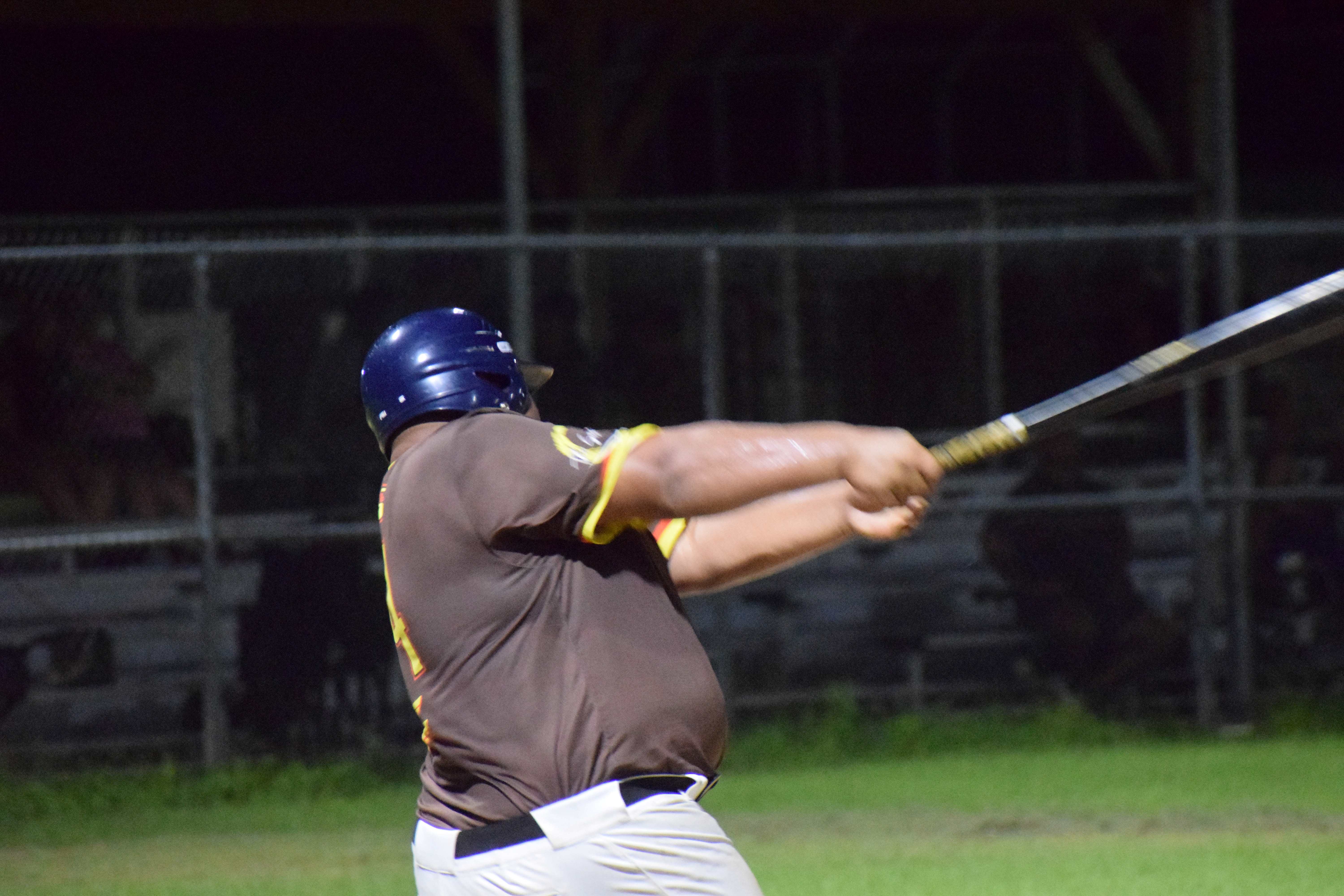 Padres first baseman Darion Jones hits the ball.