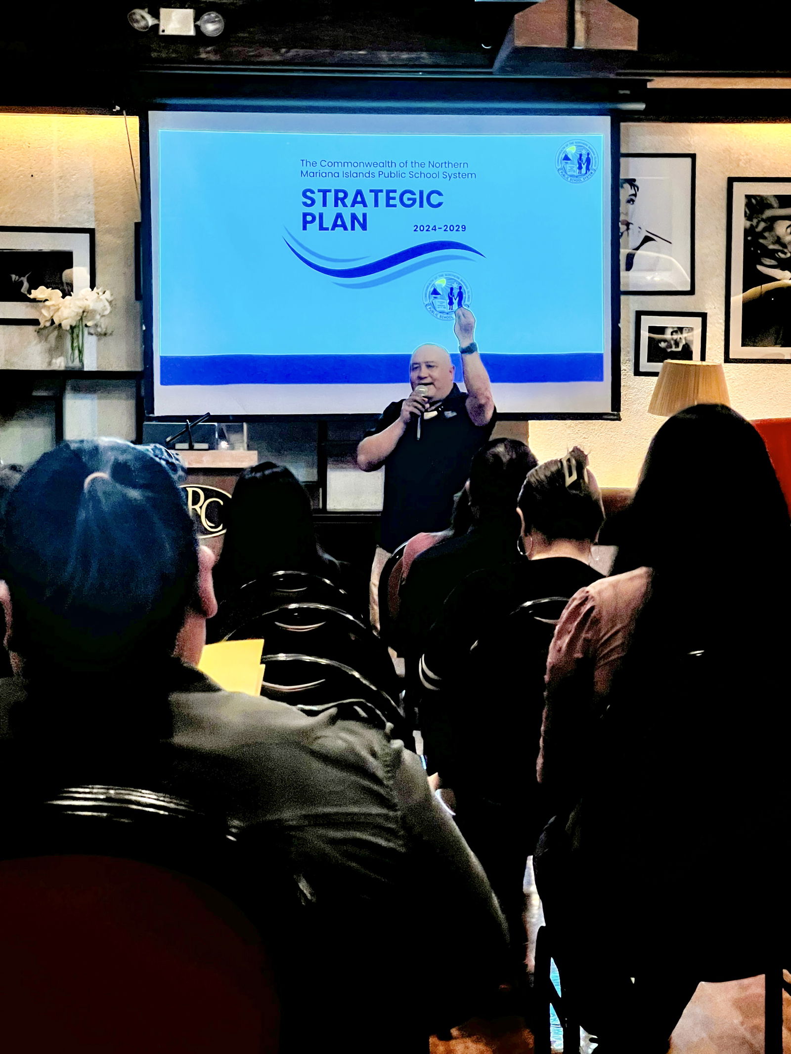 Education Commissioner Dr. Lawrence F. Camacho talks about the school district’s five-year, multi-tiered PSS Strategic Plan.