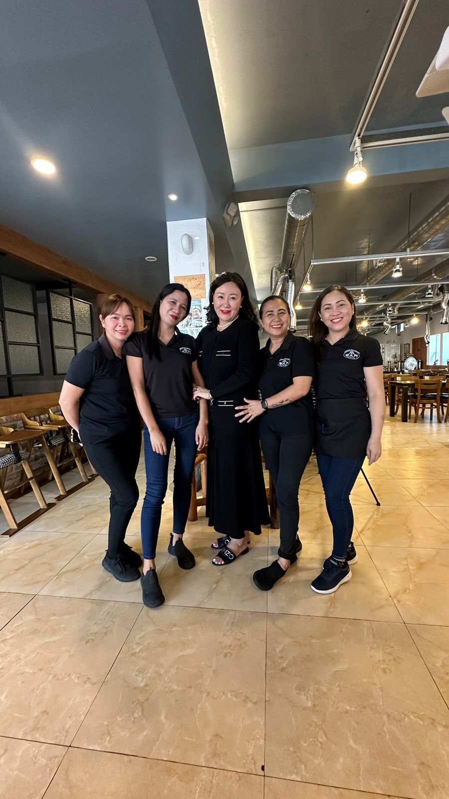 Mary Grace  Mirano, Khristinne Nunez, Helena Kim, Cristine Joy, and Melanie Dicoy.