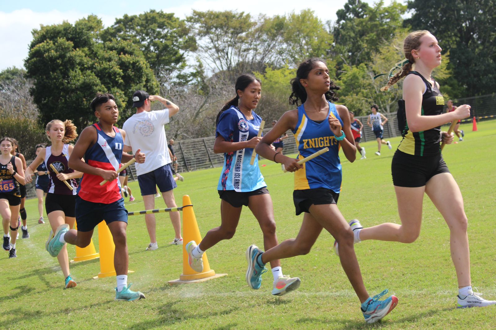 Kaithlyn with the baton.
