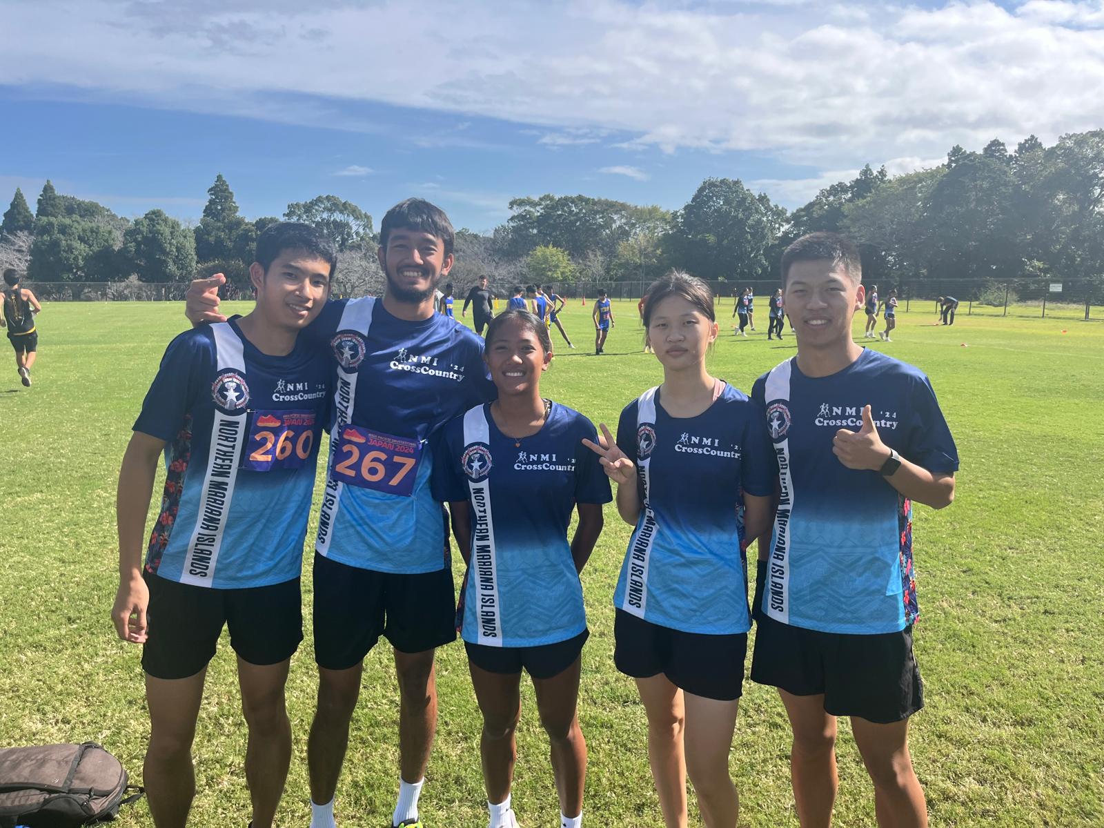 Team NMI seniors Jireh Wang, Simon Tang, Kaithlyn Chaves, Mary Zhu and Samuel Zhu.