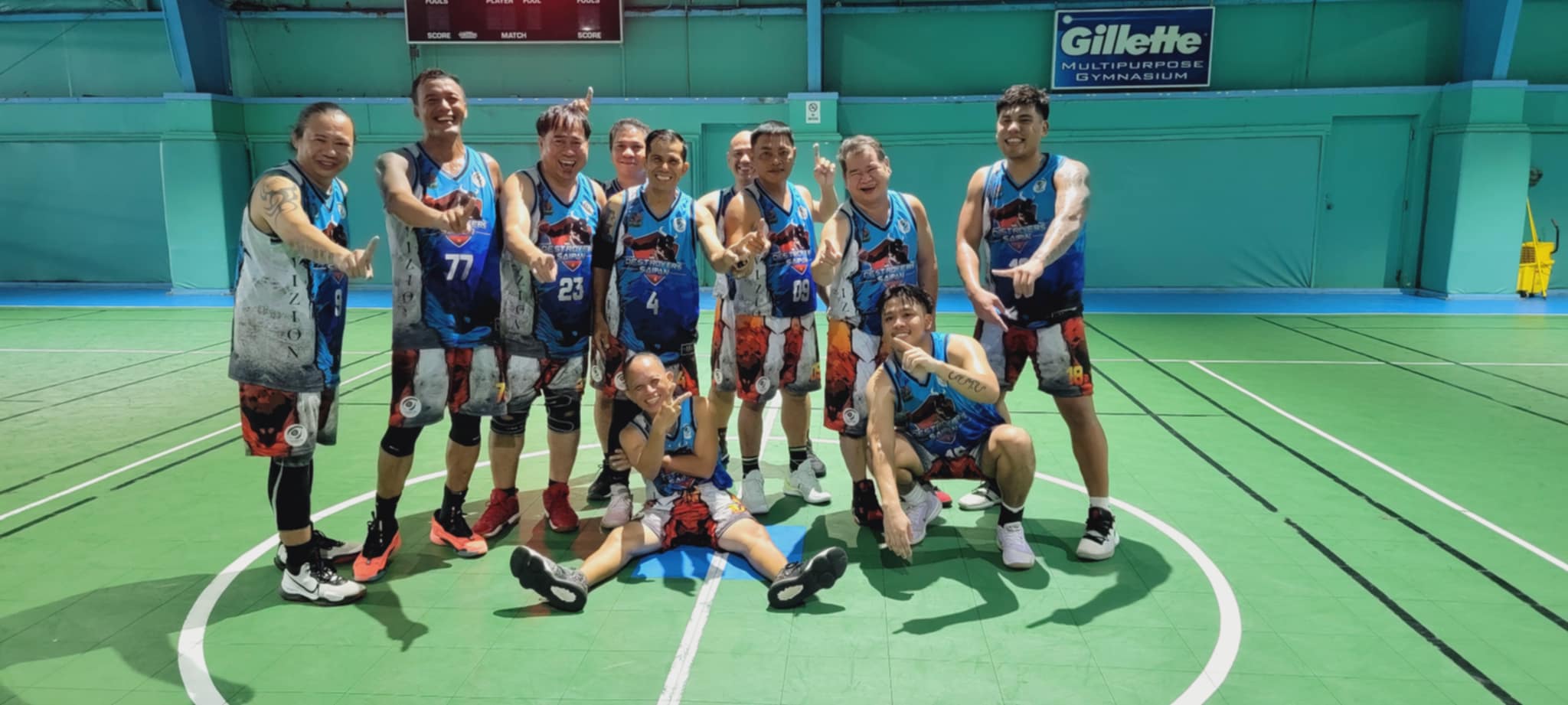 Vizion Insurance players pose for a photo after their semifinal victory over Underground in season 2 of the Destroyers Basketball Club Friedly Games 2024 at the TSL Sports Complex on Sunday. 