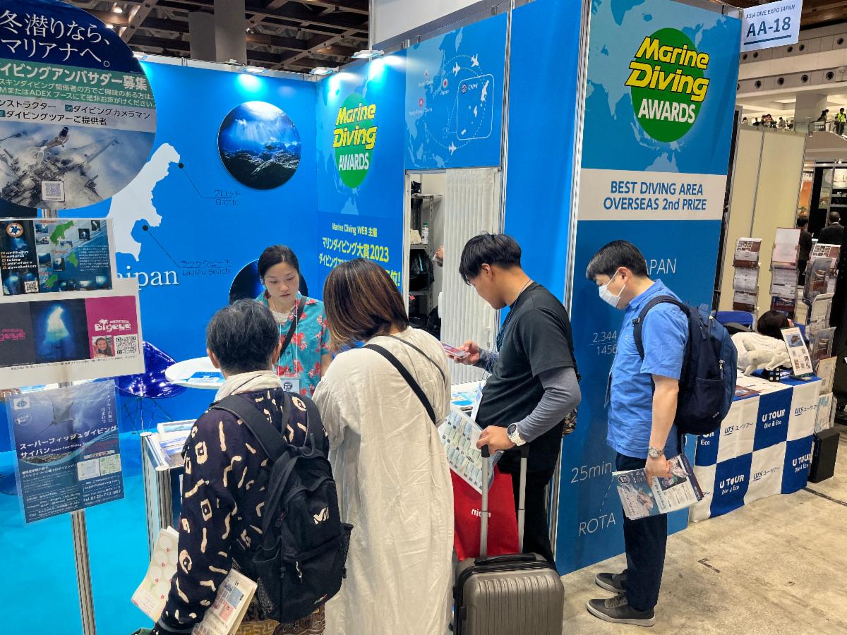 The Marianas Visitors Authority promotes diving and other attractions at Asia Dive Expo Japan, a trade show that attracted an estimated 40,000 attendees.