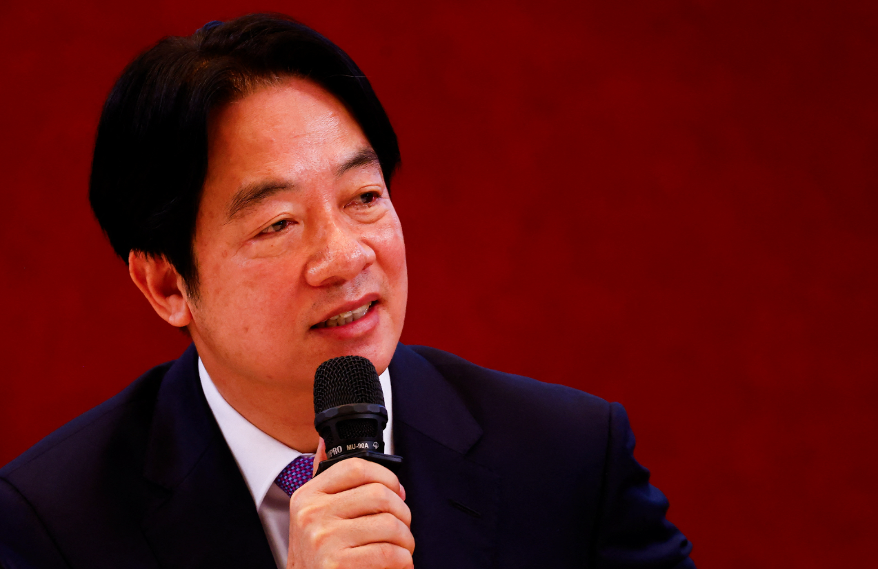 Taiwan’s President Lai Ching-te holds a press conference to mark his first month in office in Taipei, Taiwan, June 19, 2024.