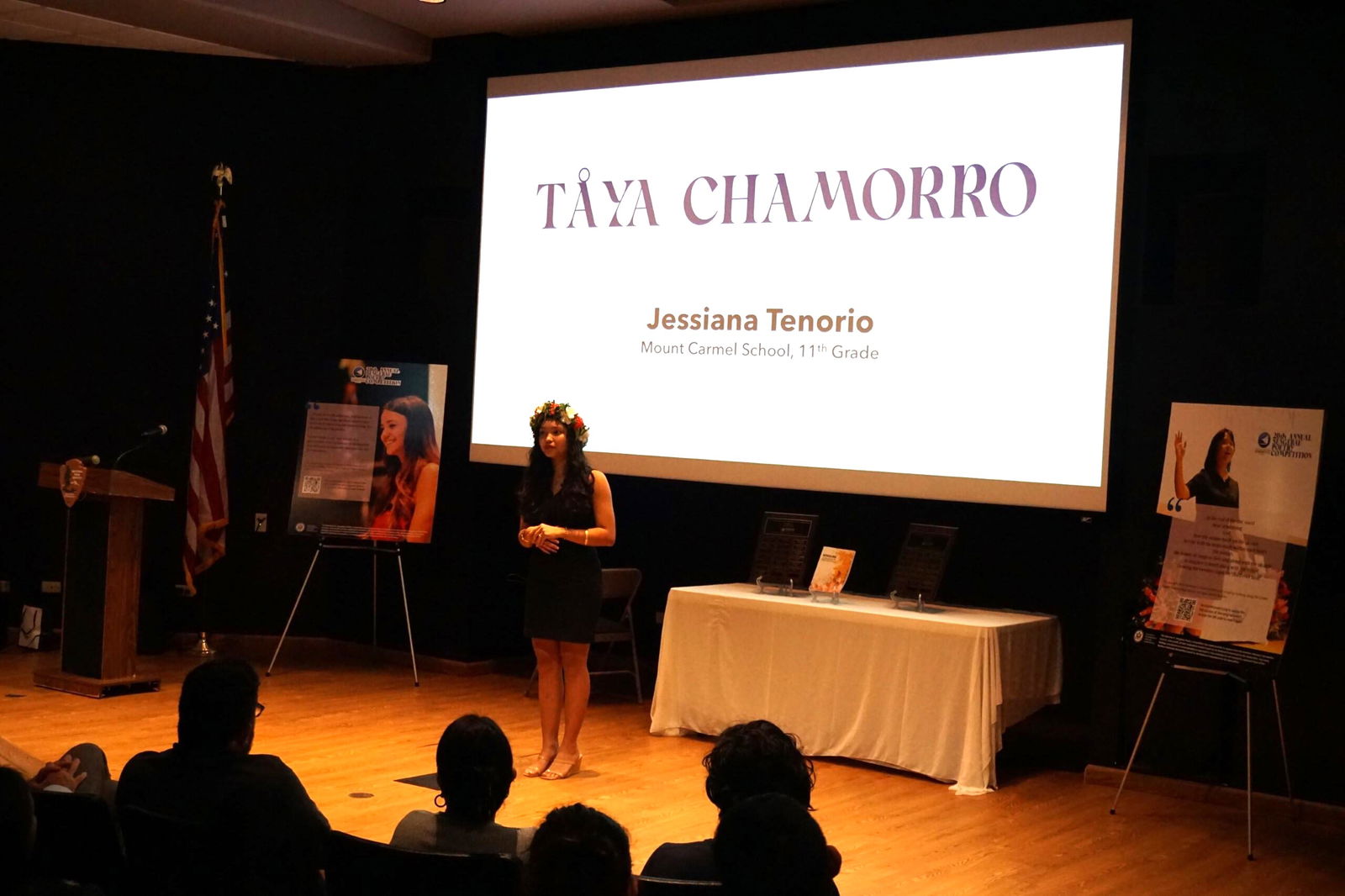 Mount Carmel Student Jessiana Tenorio tied for first place in the senior division. 