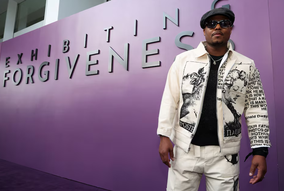 Titus Kaphar attends a red carpet event for the film "Exhibiting Forgiveness" in Beverly Hills, California, Sept. 12, 2024.