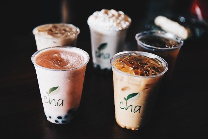 Cha's famous iced coffees. 