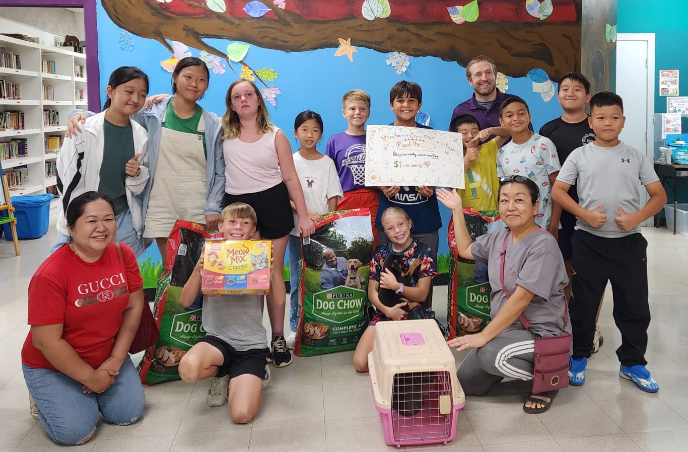 Saipan International School’s  5th Grade Kindness Crew sold hand-made lollipops to raise funds for the Saipan Cares for Animals organization.
