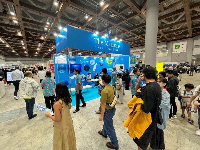 Over 3,000 individuals stop by The Marianas booth at Asia Dive Expo Japan on Oct. 25-27, 2024, at Tokyo Big Sight in Tokyo. The Marianas Visitors Authority shared information about diving and other attractions in the islands.