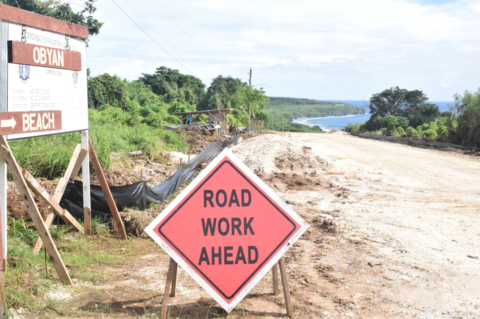 The Obyan Beach Road project is ongoing.