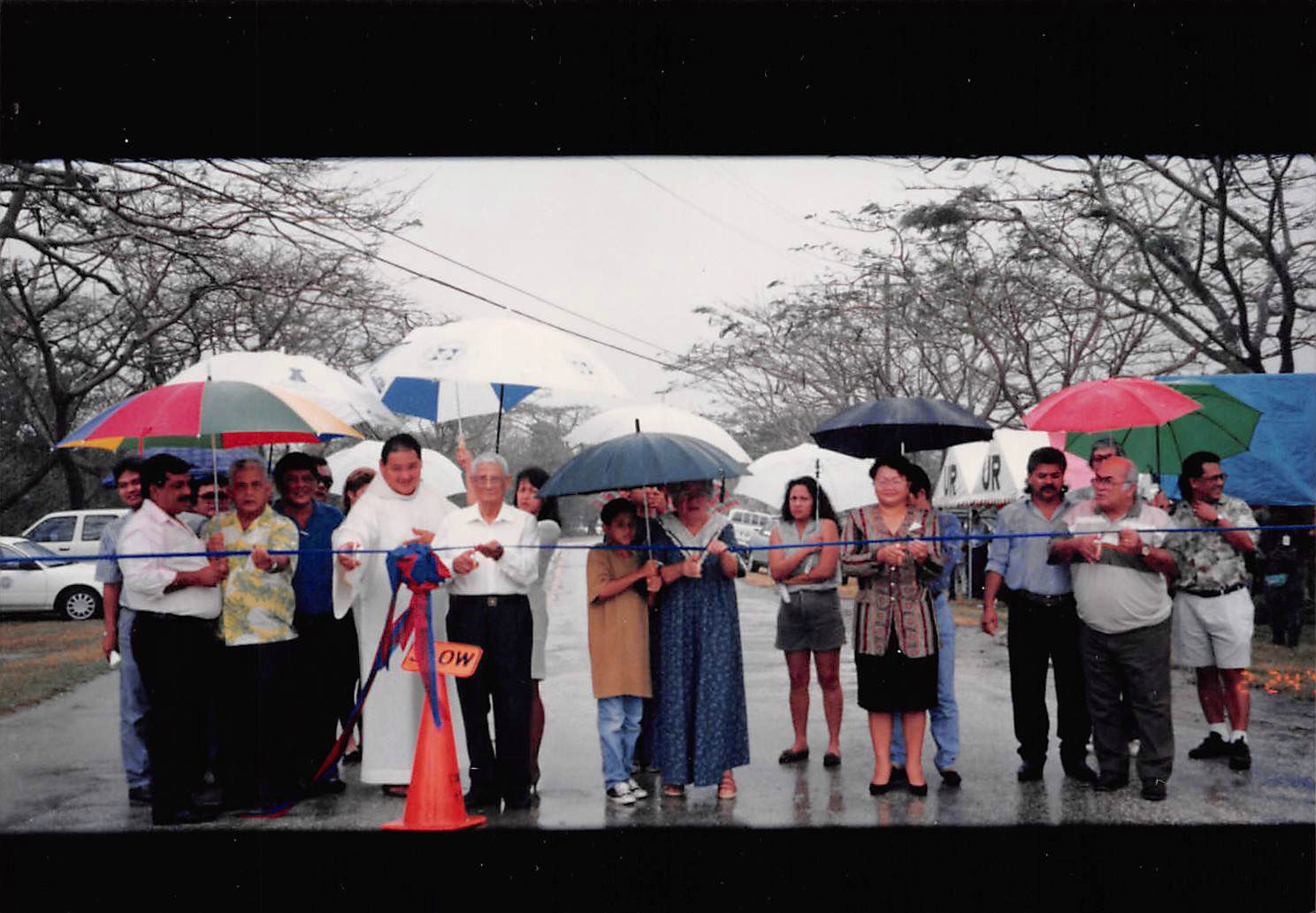 Following the enactment of House Local Bill 9-34 into Saipan Local Law 9-7 on January 19, 1995, the road from the intersection in front of Torres Refrigeration to the south intersection leading to the Saipan International Airport was named as “Tun Herman Pan Road” in honor of the businessman Herman Jose Reyes Deleon Guerrero. The couple Herman Jose and Maria Juliana led the dedication ceremony shortly after enactment of the local statute. This was held at the current location of Herman’s Modern Bakery.