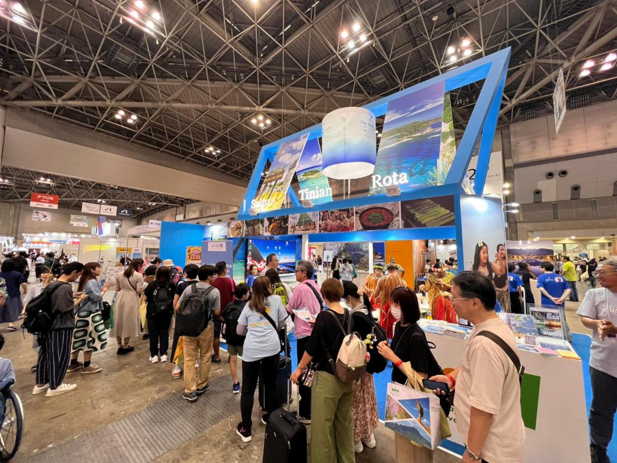Members of the public visit the Marianas booth during Tourism Expo Japan 2024 held on Sept. 26-29, 2024, in Tokyo, Japan.
