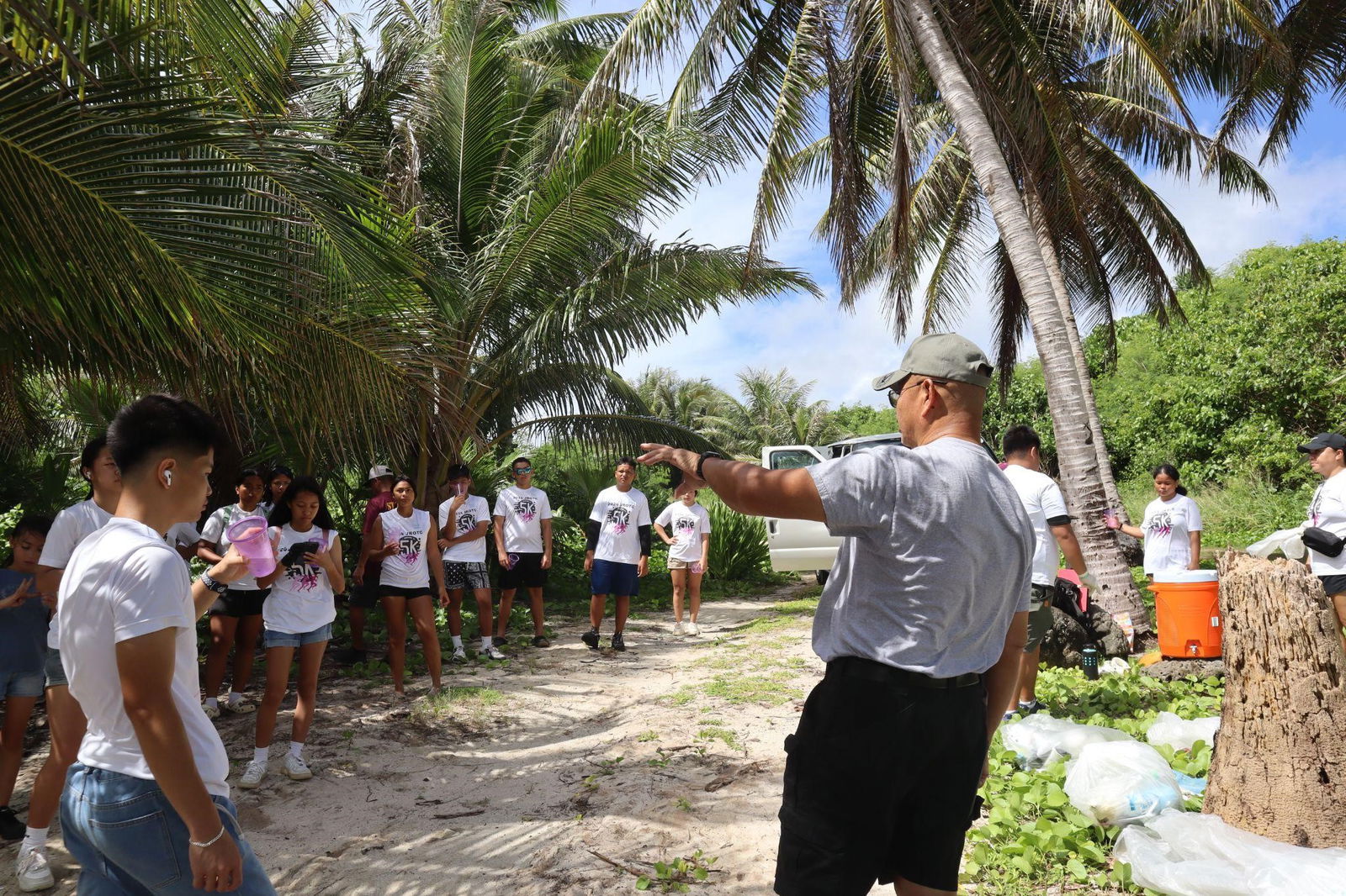 Senior Army Instructor Captain Santos gives lessons on the history behind Long Beach.
