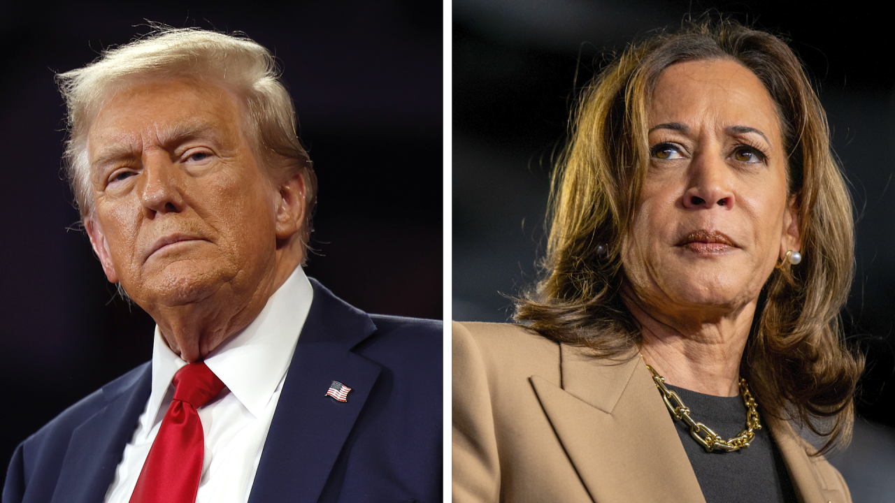 Donald Trump and Kamala Harris