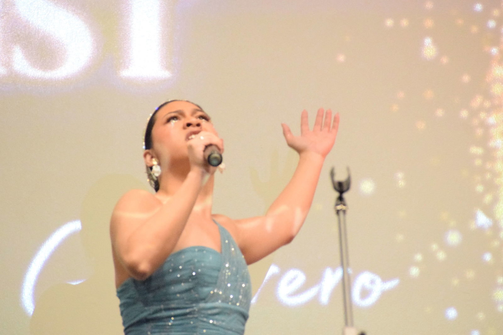 Voices of the Marianas Season 2 champion Franko Deleon Guerreo sings ABBA's “The Winner Takes It All” at the Crowne Plaza Resort's Hibiscus Hall on Saturday.