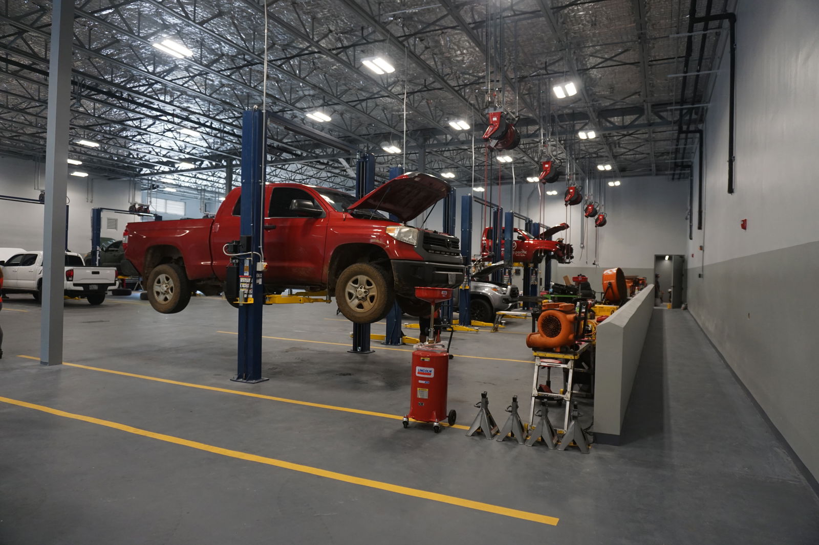 A look inside AK’s service department.