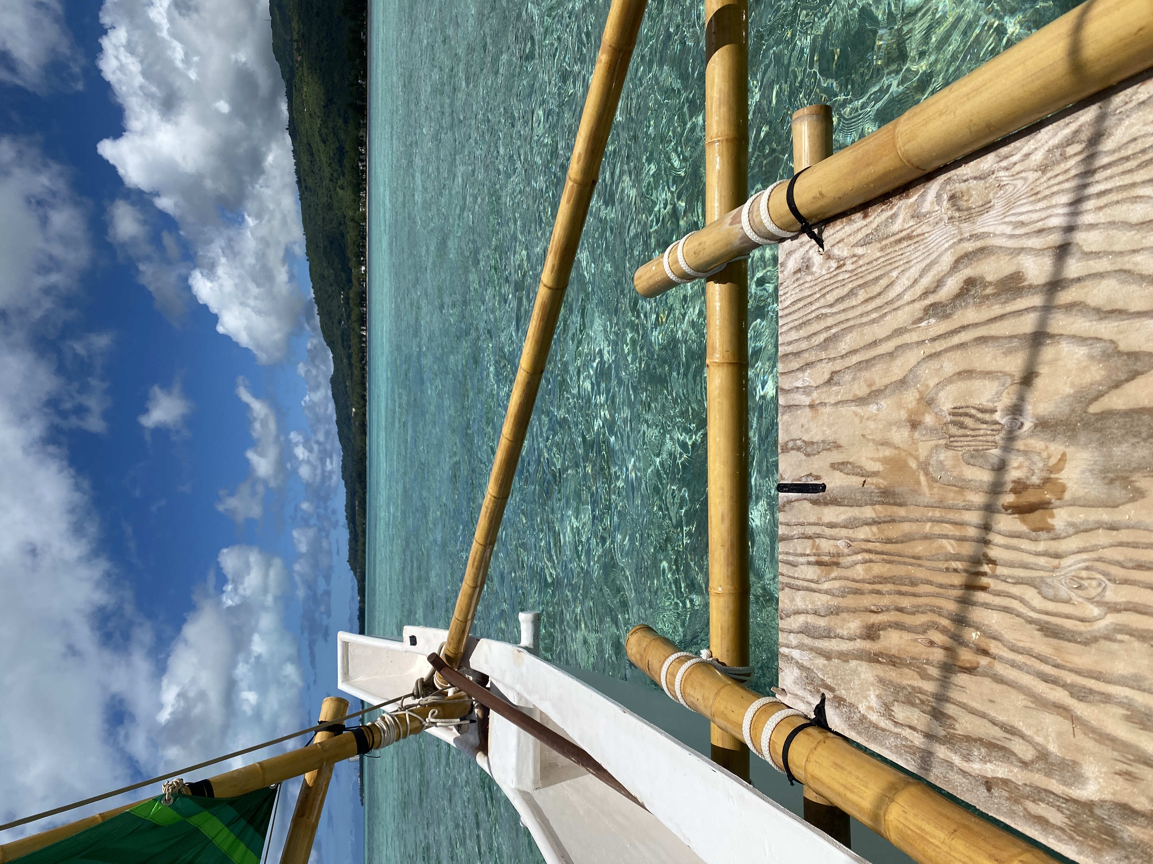 This photo demonstrates the beauty of the Saipan Lagoon as seen from the deck of Neni. 