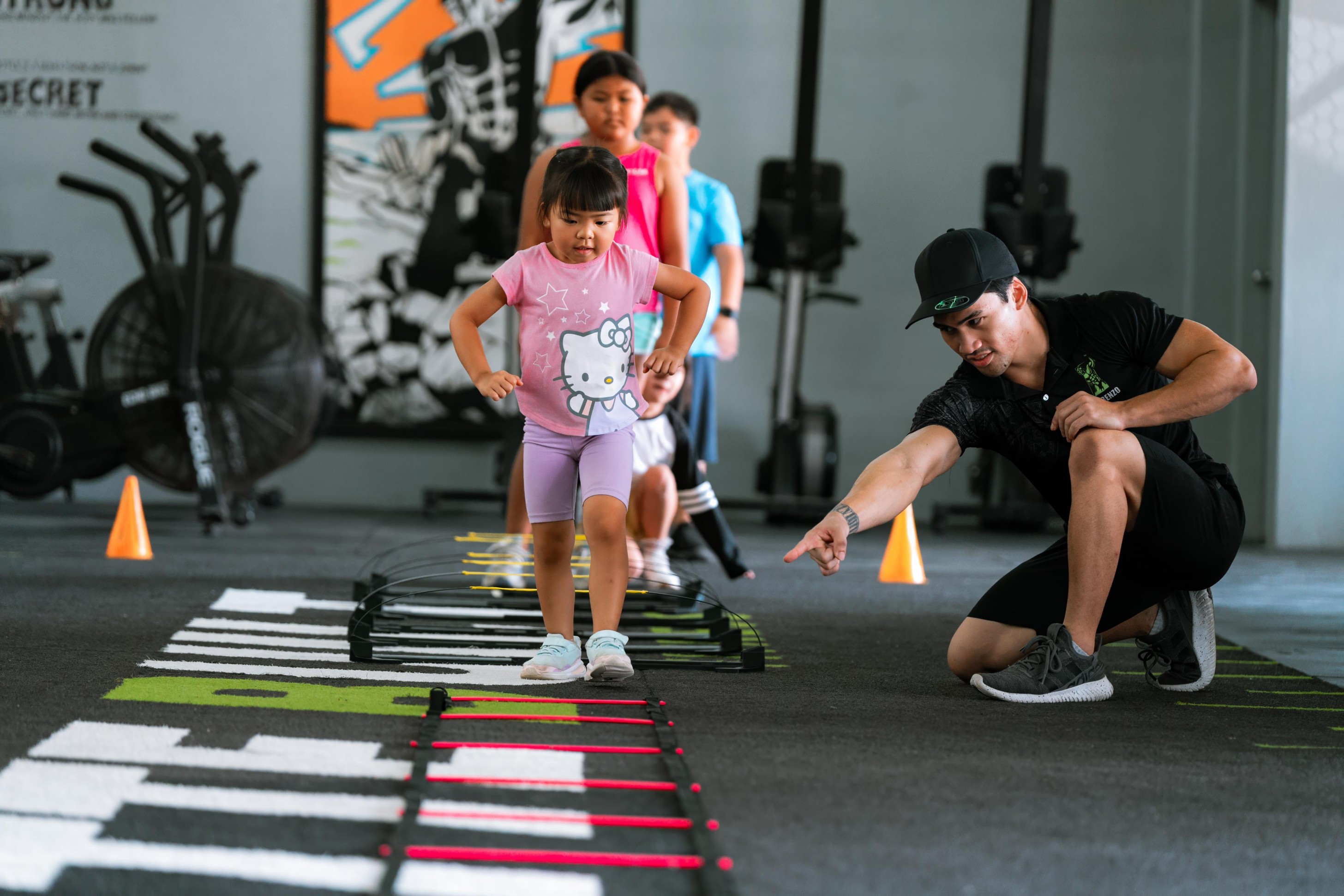 Latte Built 24hrFitness gym in Chalan Kanoa offers kids’ classes several times per week.