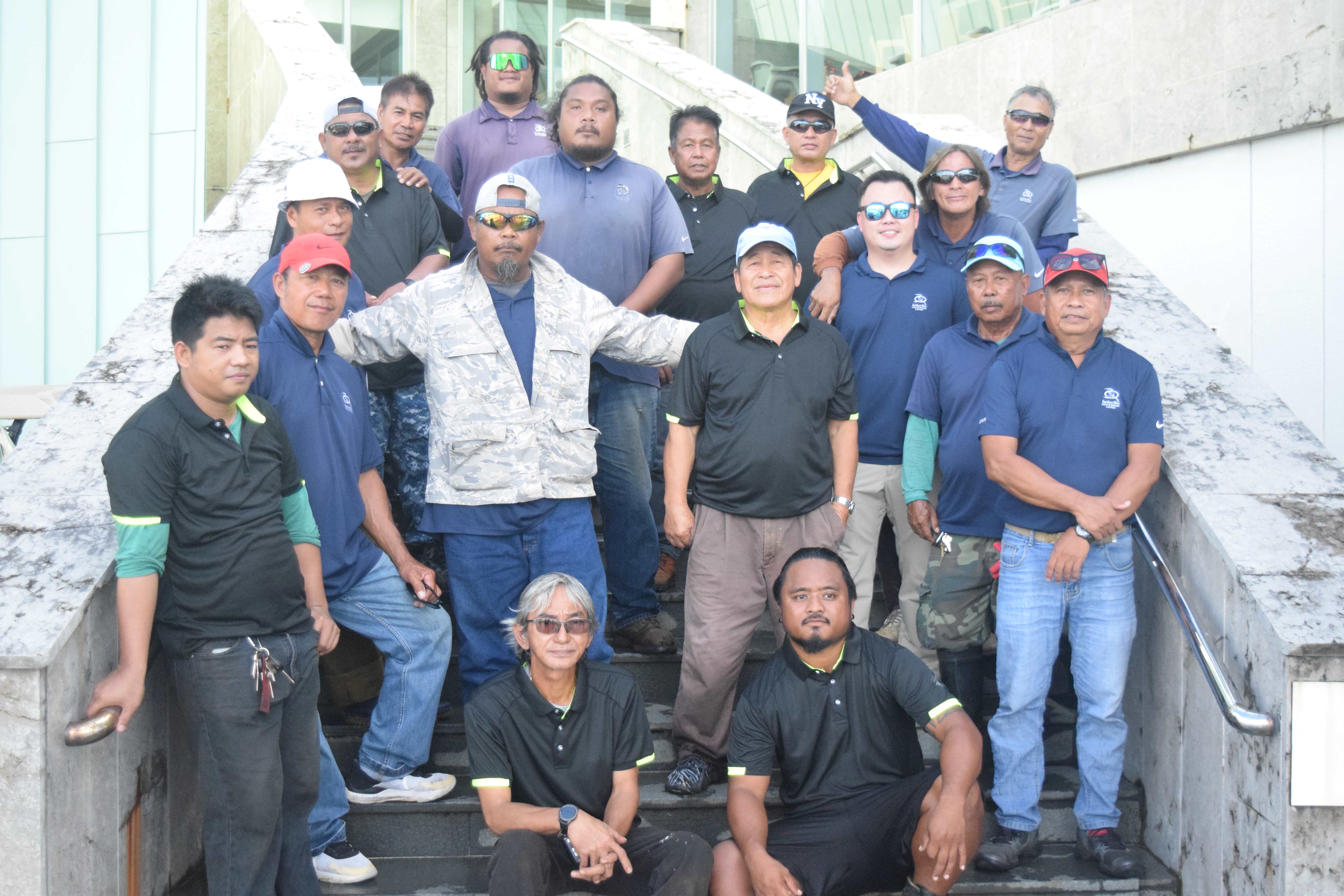 These are the employees that maintain LaoLao Bay Golf & Resort's award-winning golf courses.