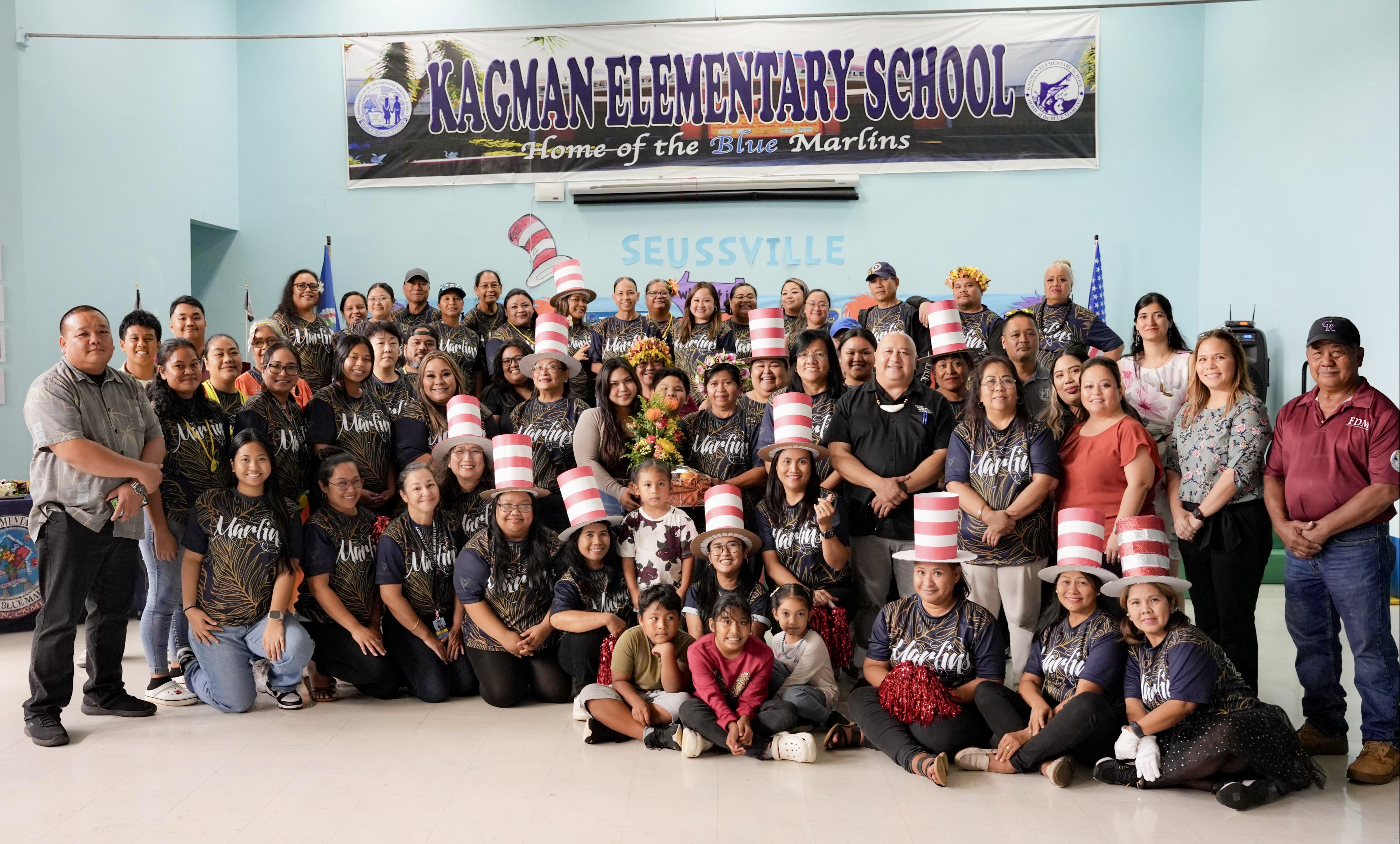 Kagman Elementary School celebrates one of their own: Elaida G. Muna is one of the two district-level winners of the 2025 Public School System Trades & Maintenance Staff of the Year Award.