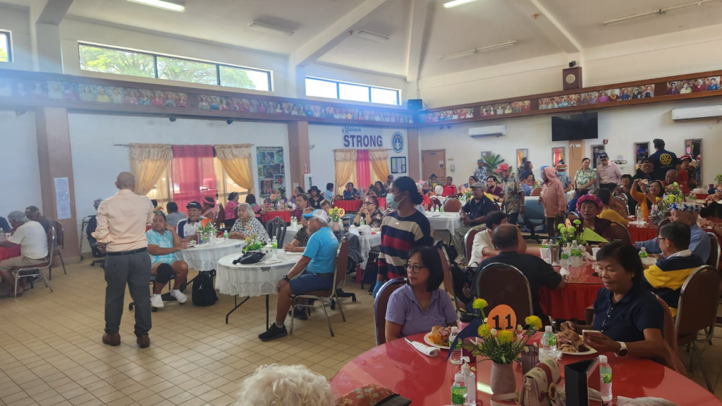 The Saipan Rotary Club hosts an annual Thanksgiving lunch for senior citizens as part of its community outreach efforts.