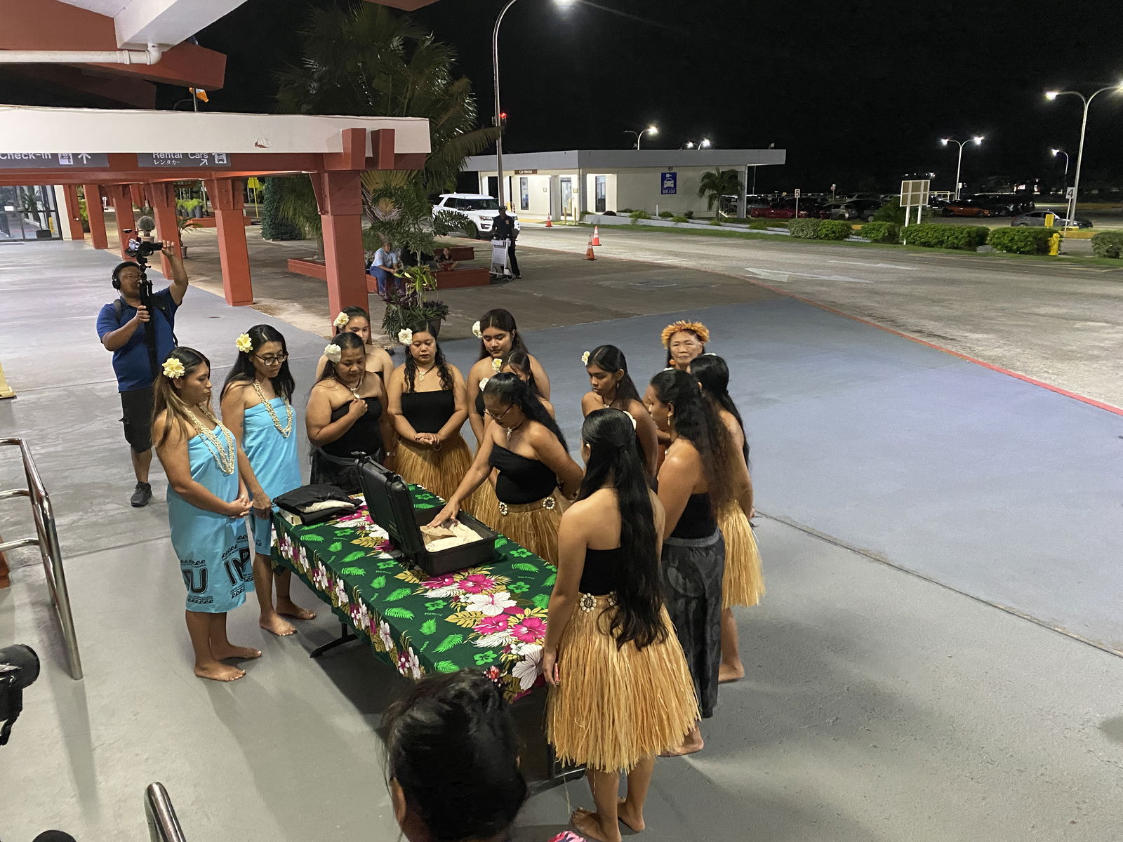 Cultural dancers from Tinian and Saipan honor the ancestral remains found on both islands.