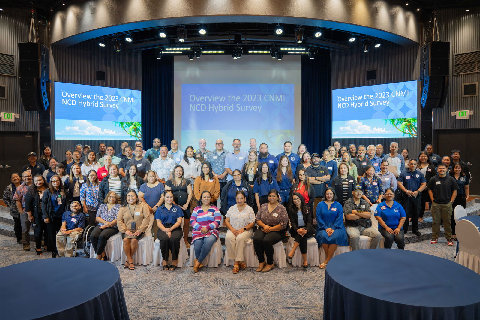 Health leaders, advocates and community stakeholders pose for a photo following a presentation of the Commonwealth’s latest Non-Communicable Disease and Associated Risk Factors Hybrid Survey results on Nov. 14, 2024.