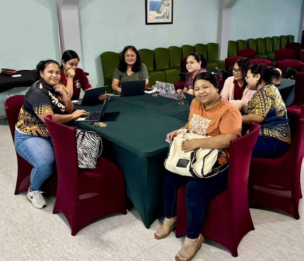 Rota educators, including Dr. Rita Hocog Inos Junior-Senior High School Principal Annette Calvo, Vice Principal Deseriee Pendergrass, classrooms teachers Armie Atalig, Vanee Barcinas, Elvira Mesngon and Sabrina Calvo, were among the participants in Tuesday’s professional development and outreach session.