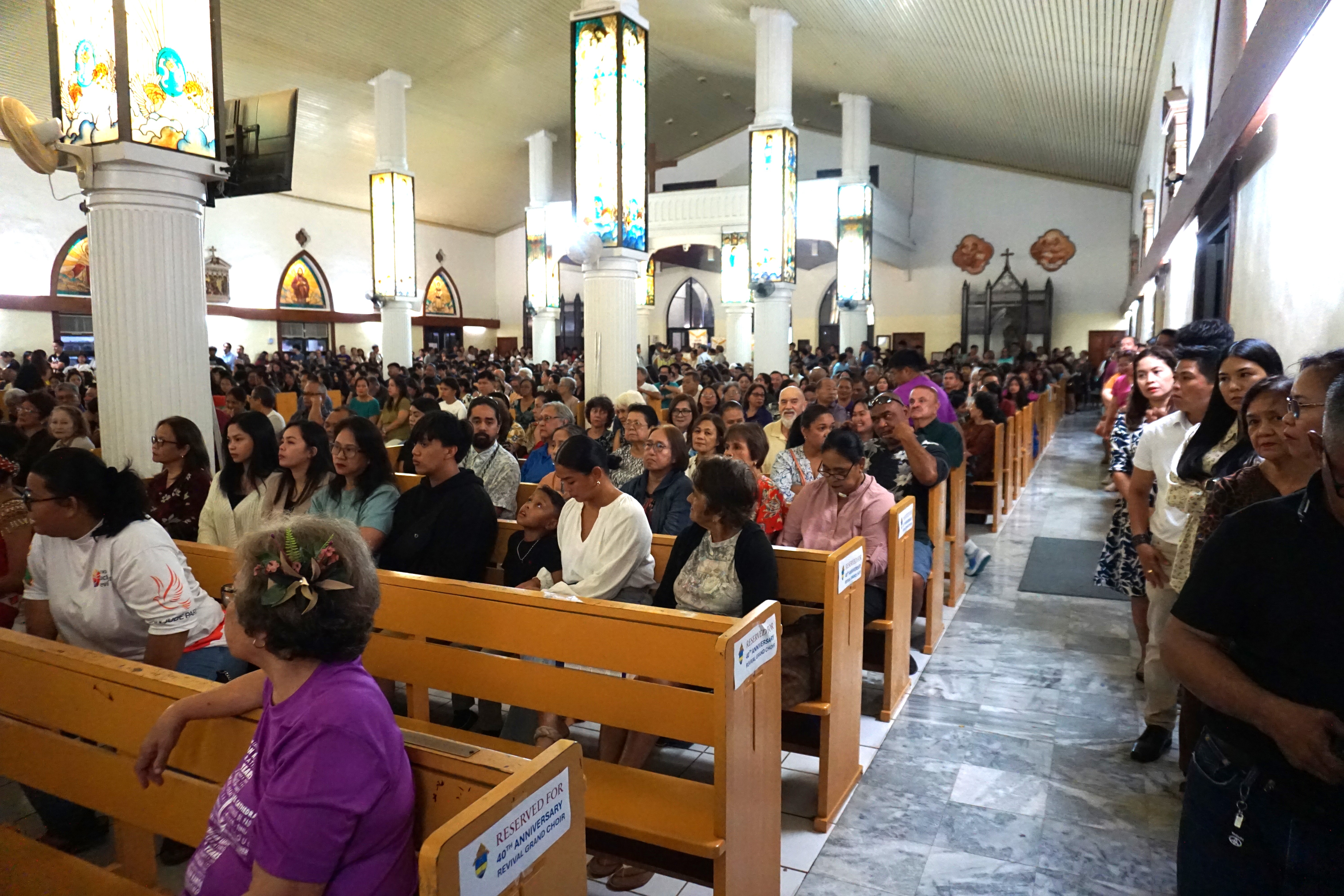 The Mount Carmel Cathedral was packed with island faithful on Tuesday, Nov. 26, 2024.