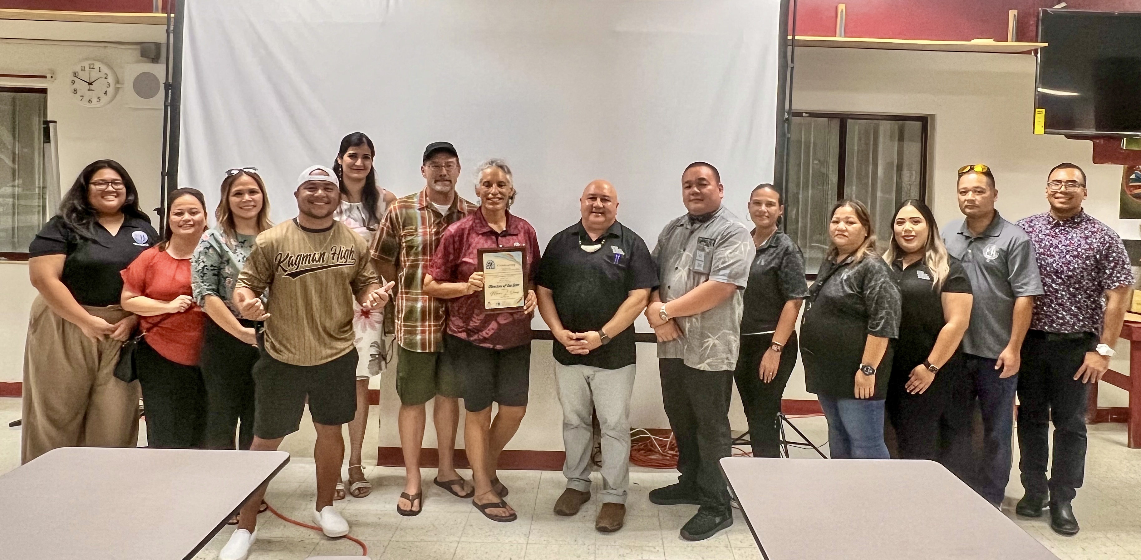 Kagman High School librarian Maria Ornes is the 2025 Public School System Librarian of the Year.