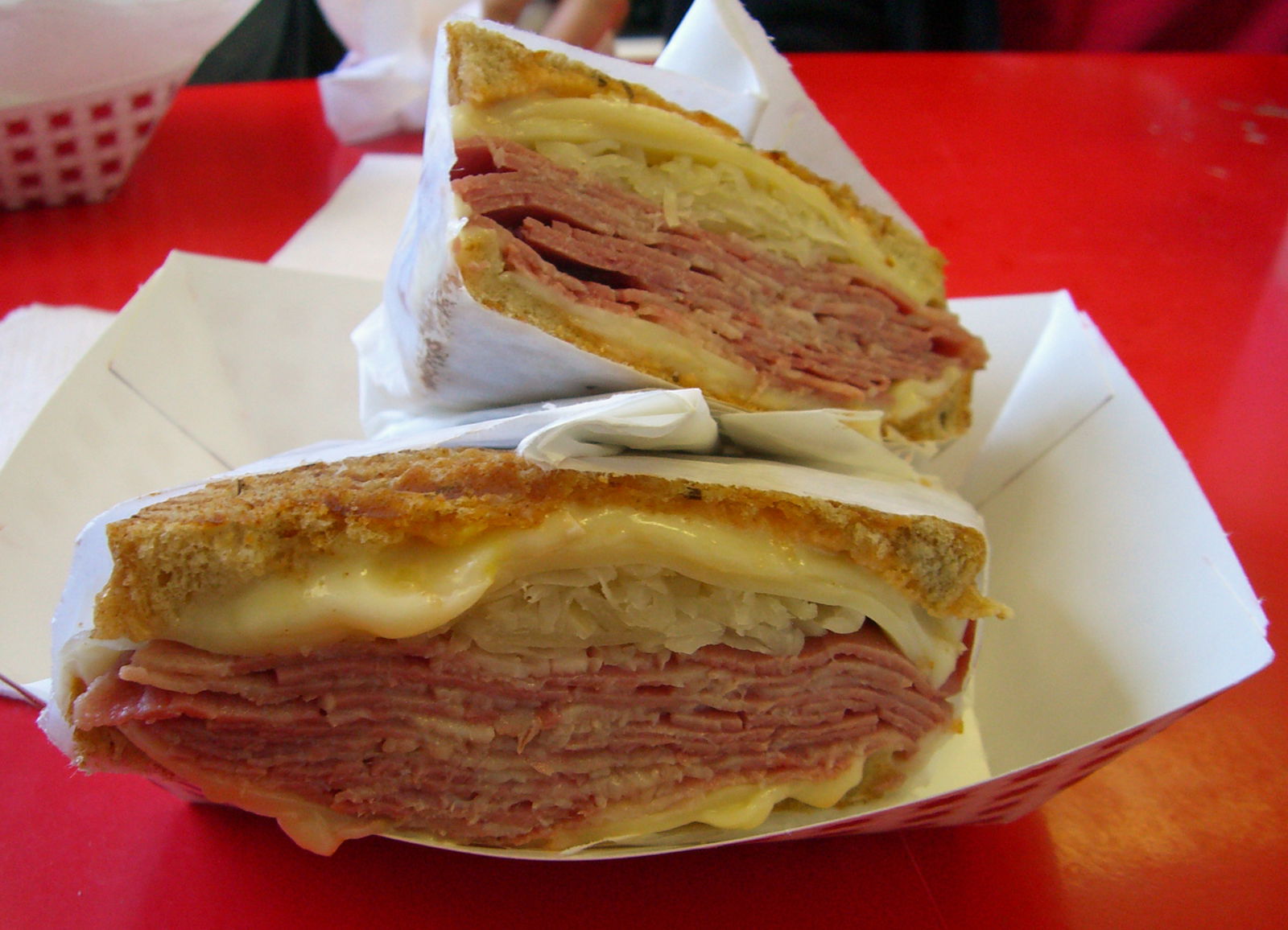 Stock photo of a Reuben sandwich. Used under Creative Commons rules and taken from Wikimedia Commons.