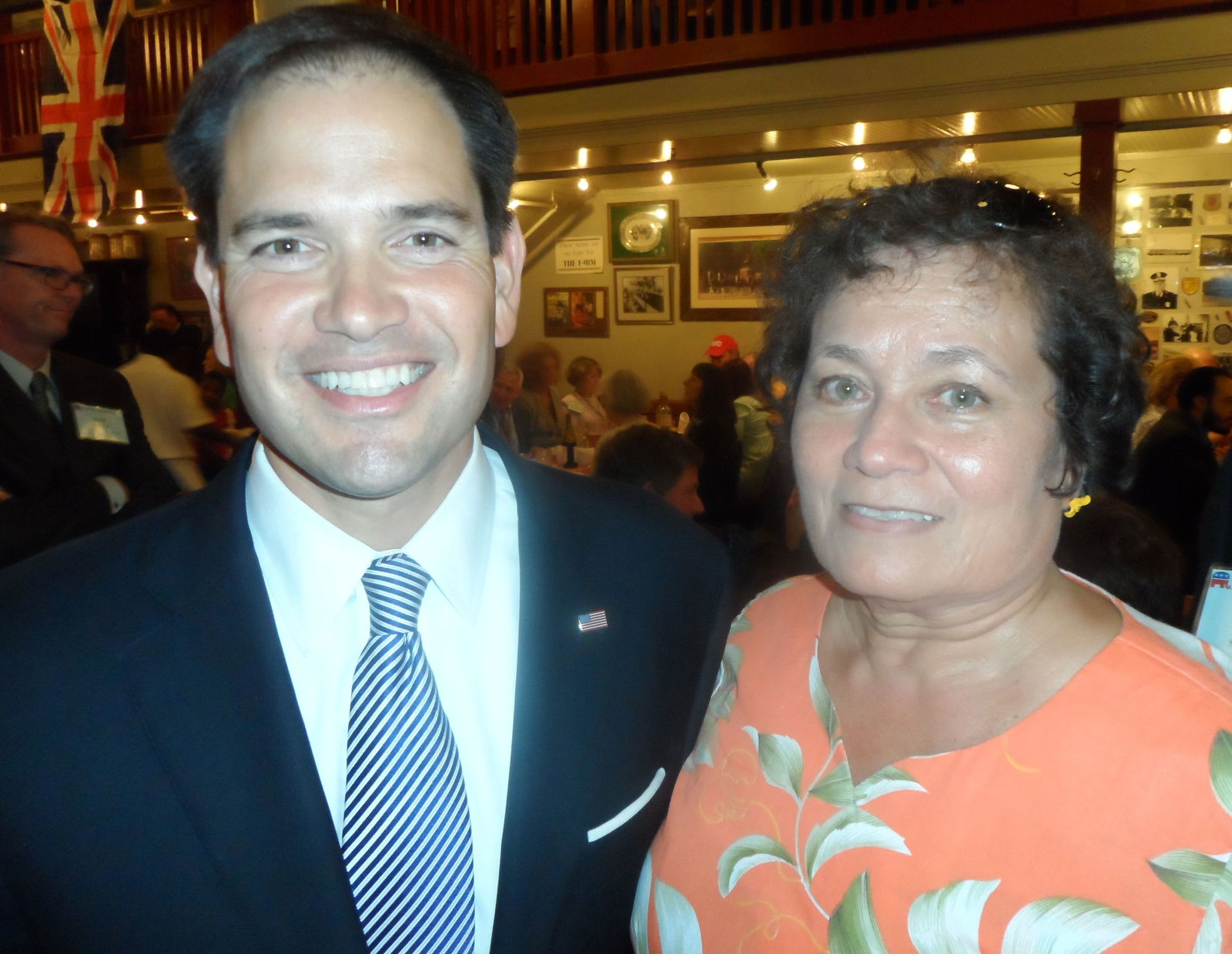 A file photo of Congresswoman Amata with Sen. Marco Rubio.