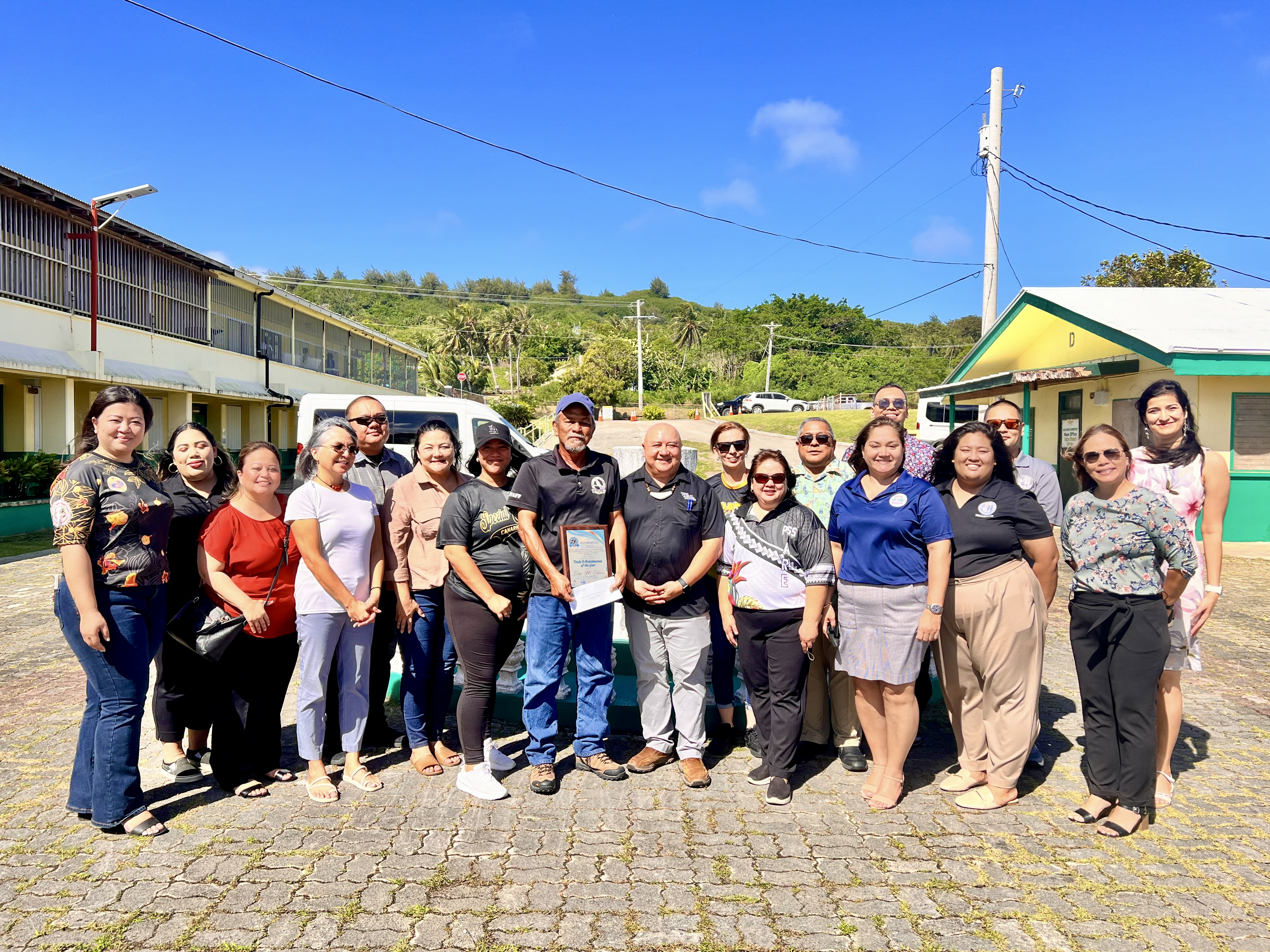 San Vicente Elementary School’s Diego M. Cabrera is one of the two district-level winners of the 2025 Public School System Trades & Maintenance Staff of the Year Award.