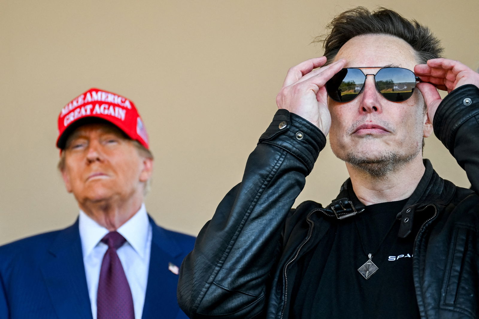 President-elect Donald Trump and Elon Musk watch the launch of the sixth test flight of the SpaceX Starship rocket in Brownsville, Texas, Nov. 19, 2024.