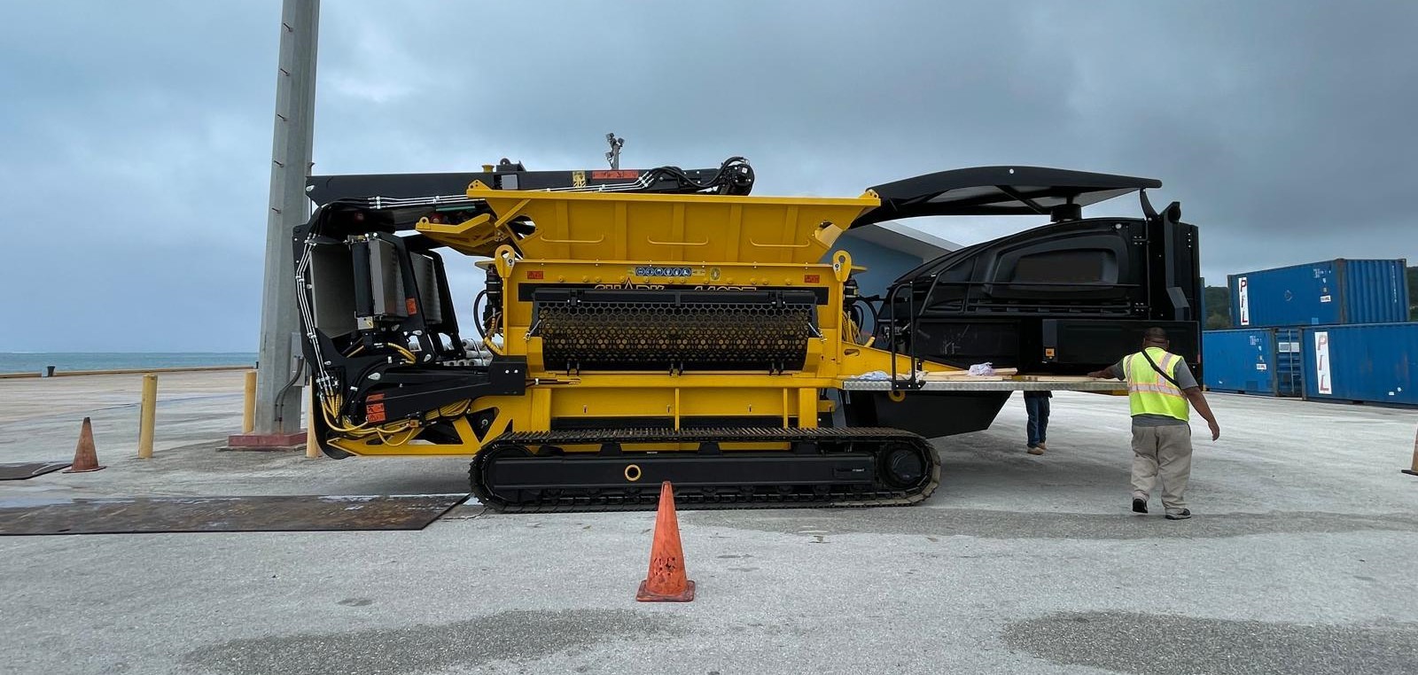 The multi-shredder arriving in Saipan in 2024.