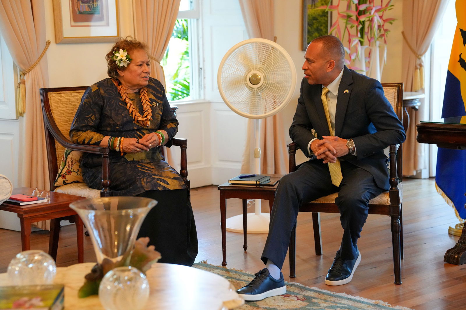 Congresswoman Amata and House Democratic Leader Hakeem Jeffries.