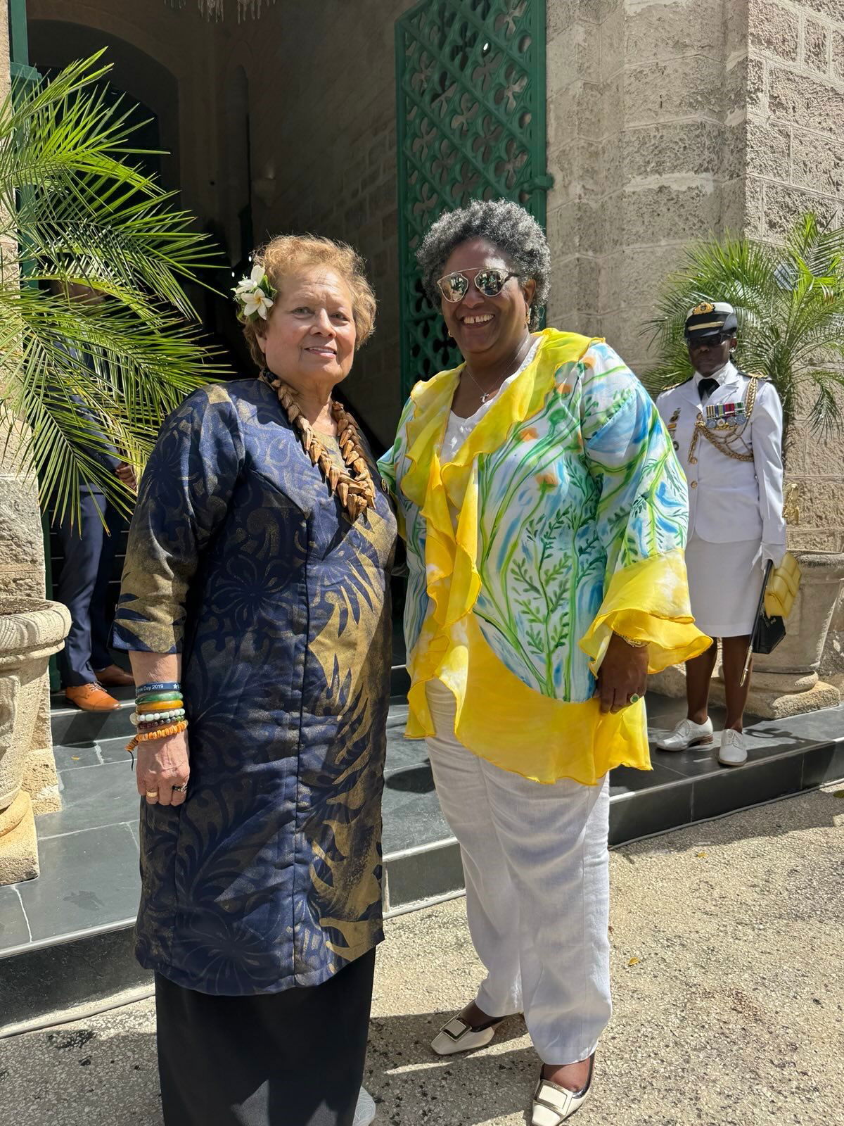 Congresswoman Amata and Barbados Prime Minister Mia Mottley.
