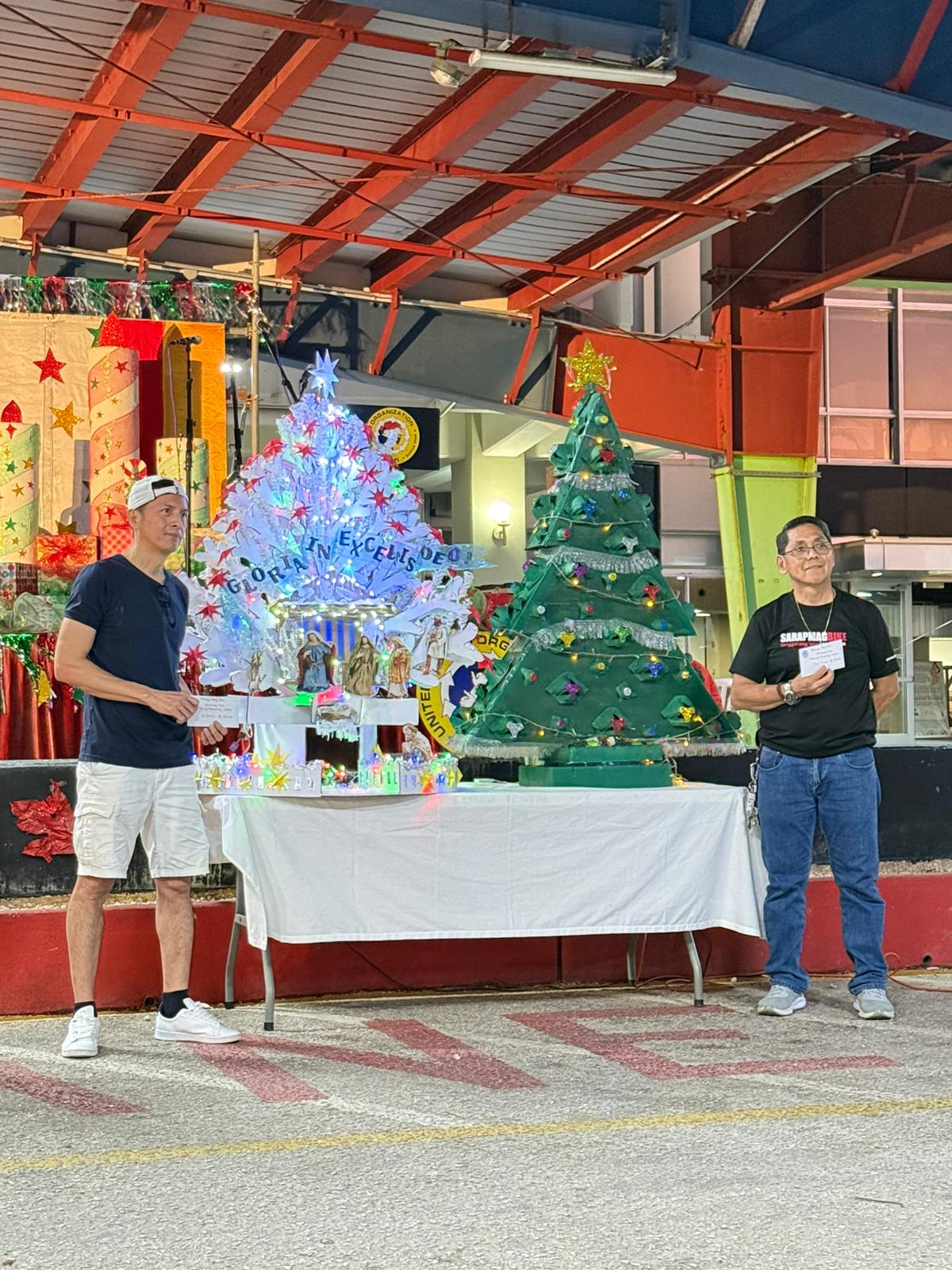 Christmas tree making contest winners