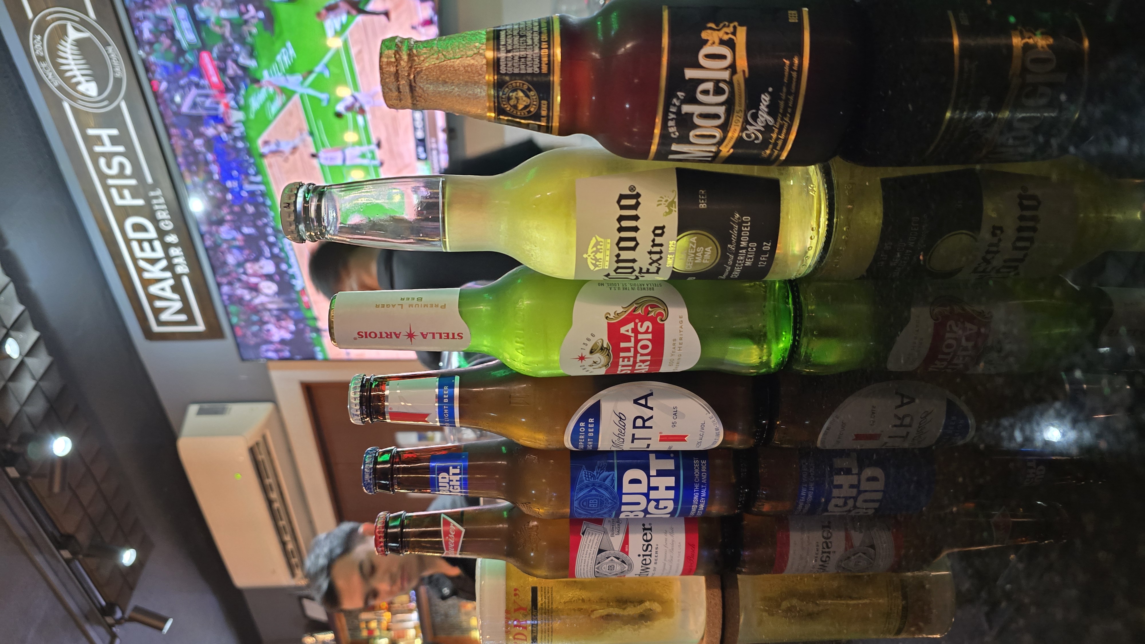 Some of the products available at Naked Fish Bar & Grill.