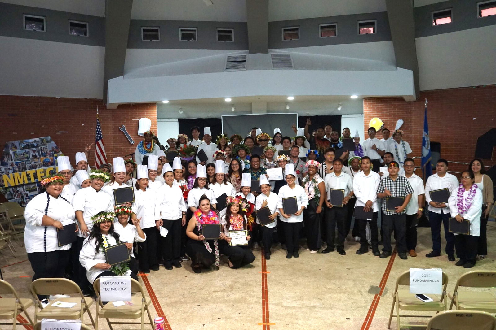 NMTech graduates pose for a group photo at the conclusion of their commencement ceremony on Thursday, Dec. 19.