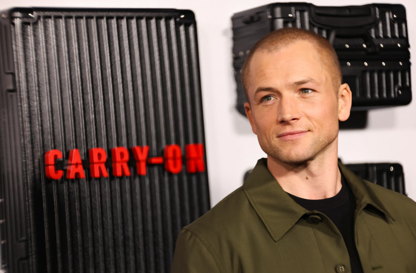 Cast member Taron Egerton attends a premiere for the film "Carry-On" at The Egyptian Theatre Hollywood in Los Angeles, California, Dec. 5, 2024.
