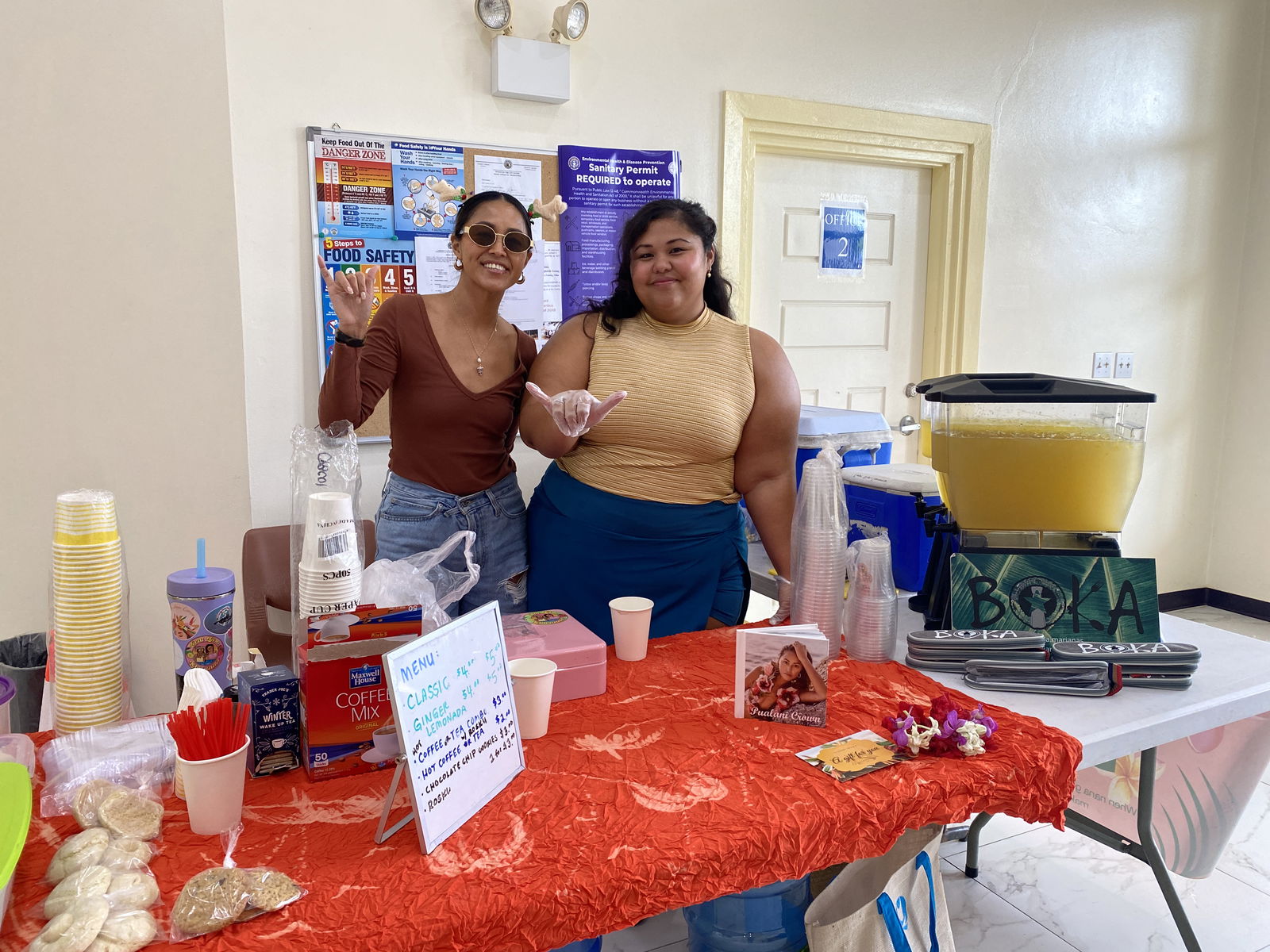 Ashley Pangelinan, left, and Tiara Deleon Guerrero.