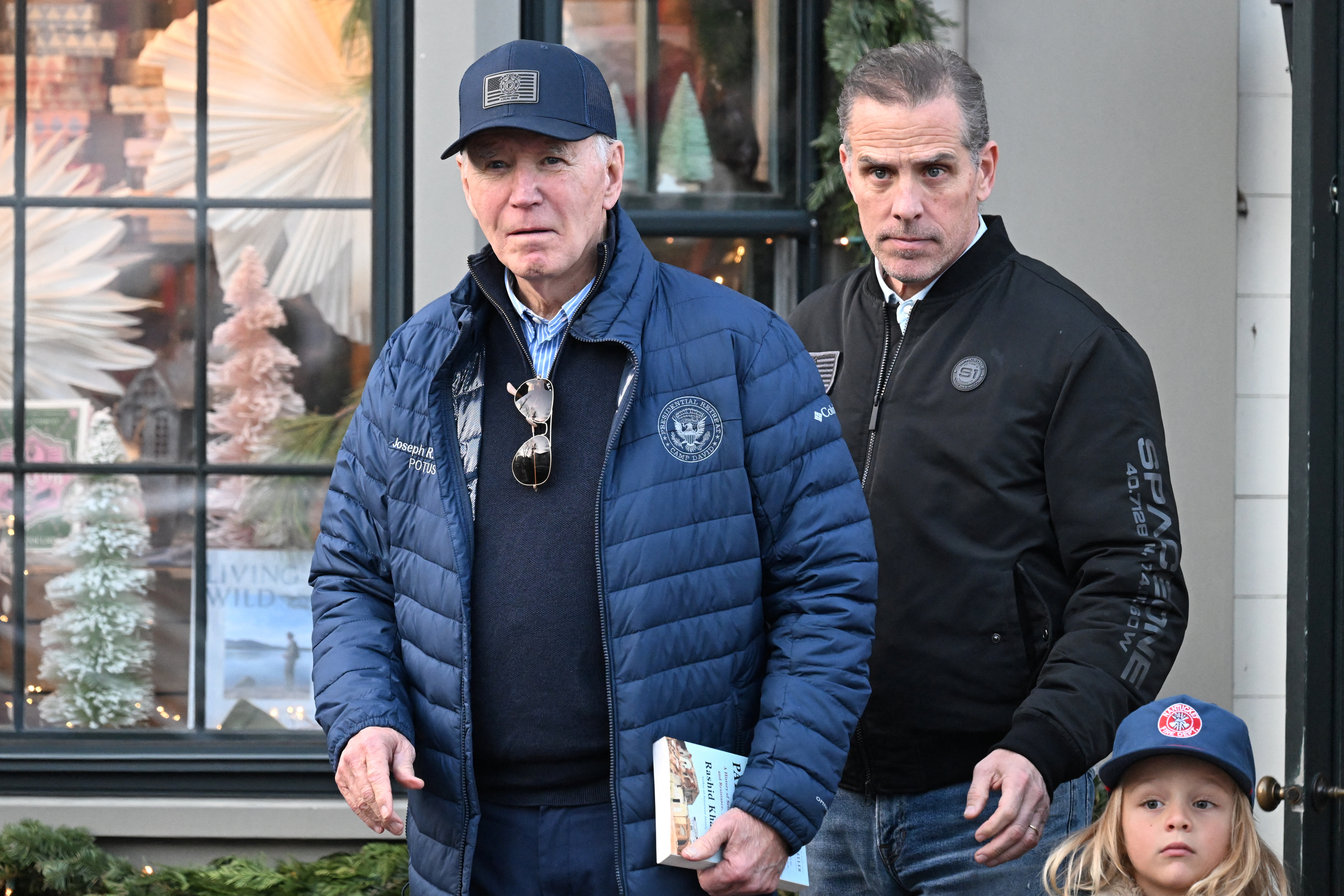 President Joe Biden, Hunter Biden and Beau Jr. in Nantucket, Massachusetts, Nov. 29, 2024.
