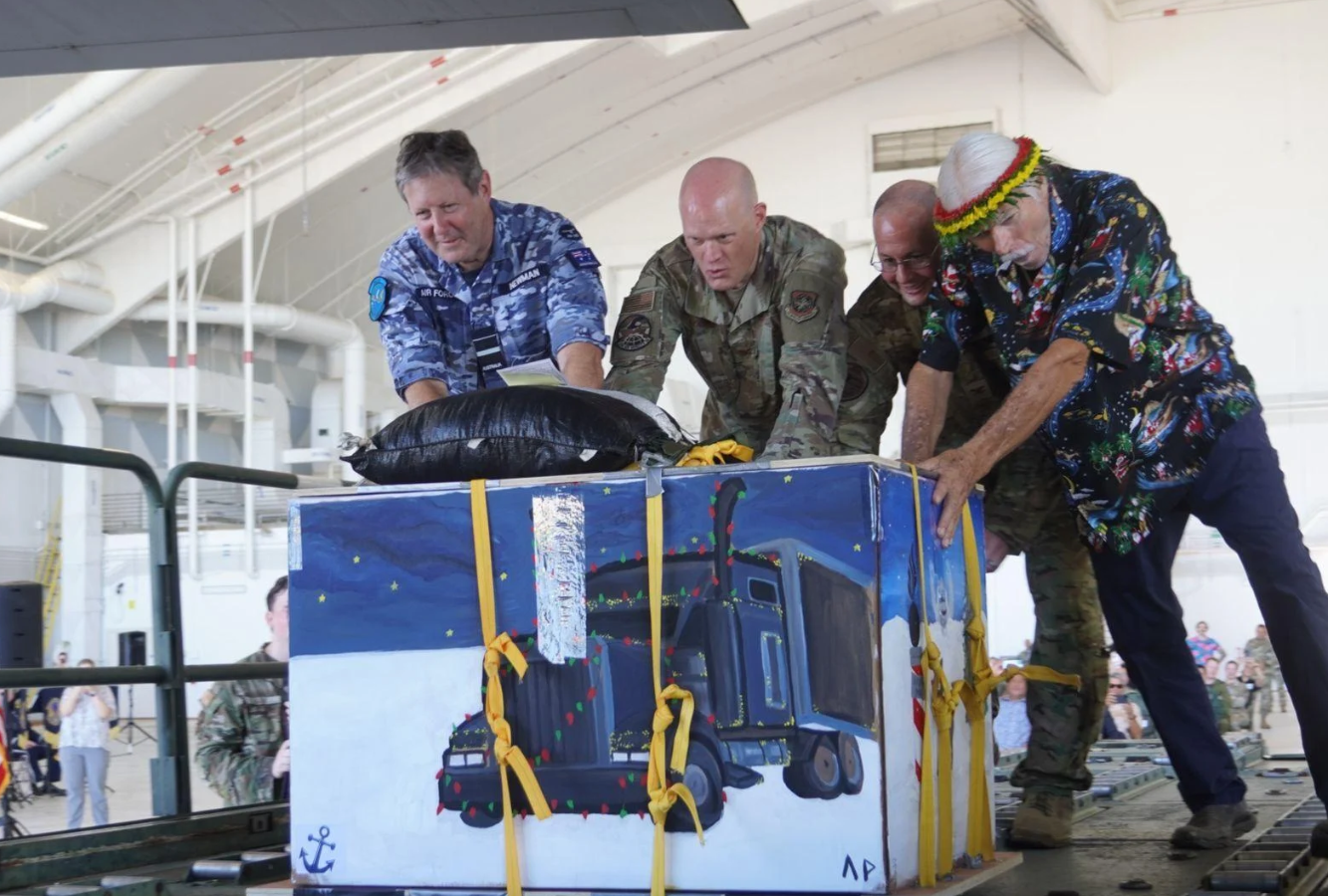 Operation Christmas Drop is underway, with its push ceremony held at Andersen Air Force Base on Monday, Dec. 9, 2024, in Yigo.
