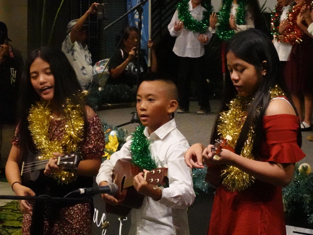 Students perform at Christmas in The Marianas in December 2023. The 20th Annual Christmas in The Marianas celebration will be organized by Marianas Visitors Authority with numerous community events on Saipan, Tinian, and Rota.