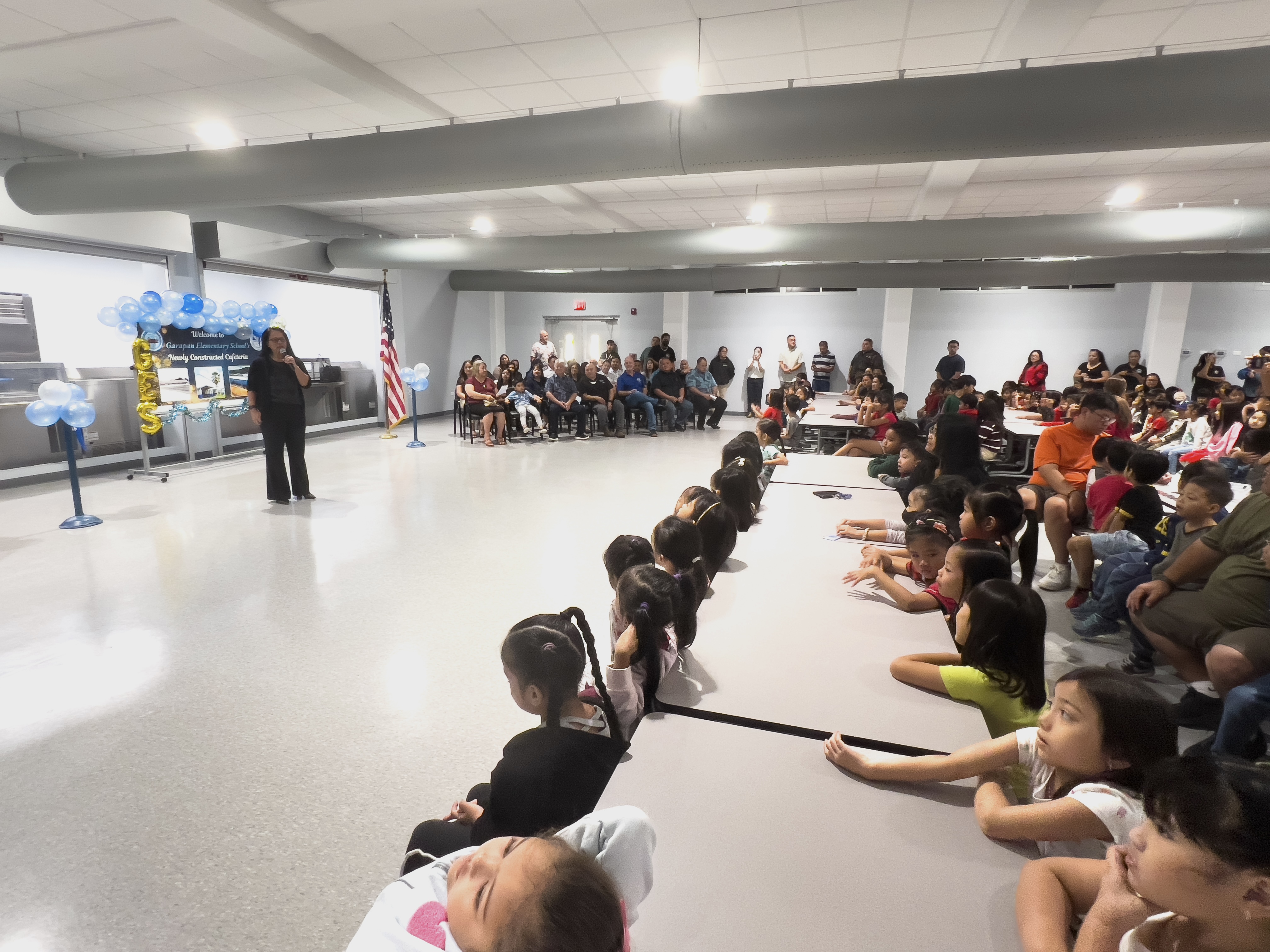 Board of Education Vice Chair Maisie B. Tenorio praised the Garapan Elementary School community for the “strong partnership” that led to the construction of its new school cafeteria.